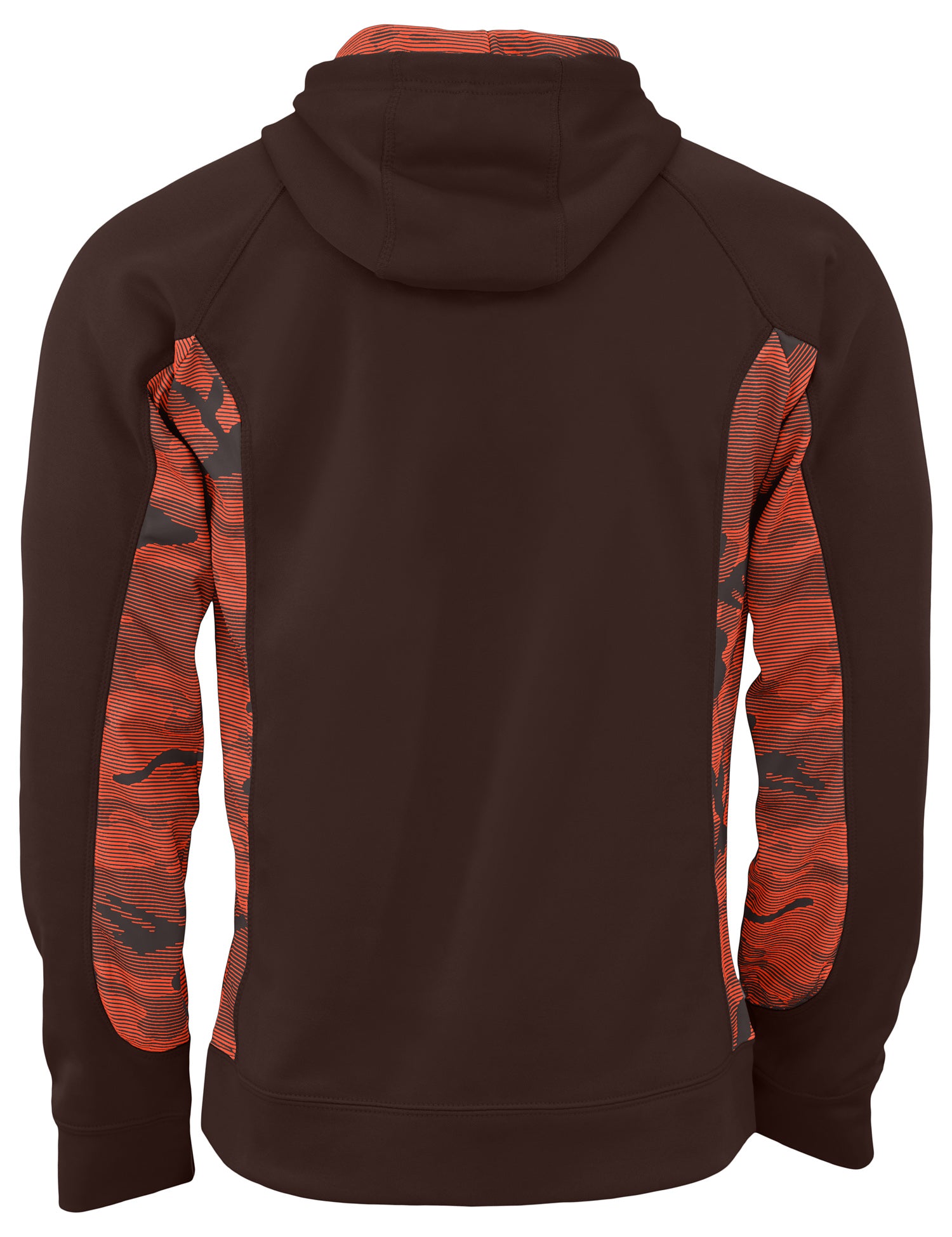 Zubaz NFL Men's Elevated Hoodie With Camo Lines, Cleveland Browns