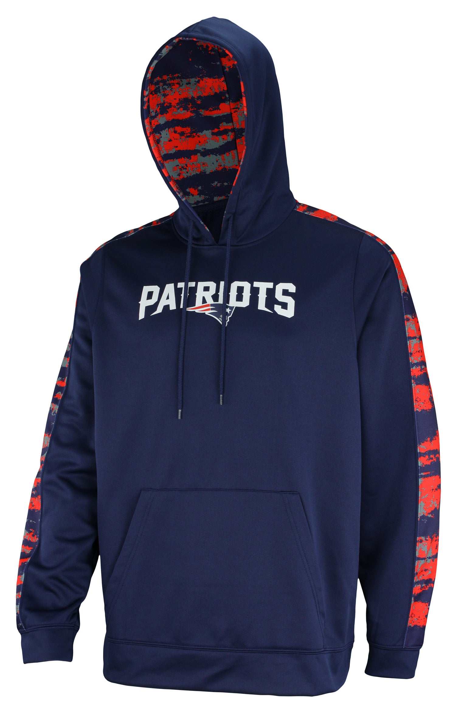 Zubaz NFL Men's New England Patriots Performance Hoodie w/ Oxide Sleeves