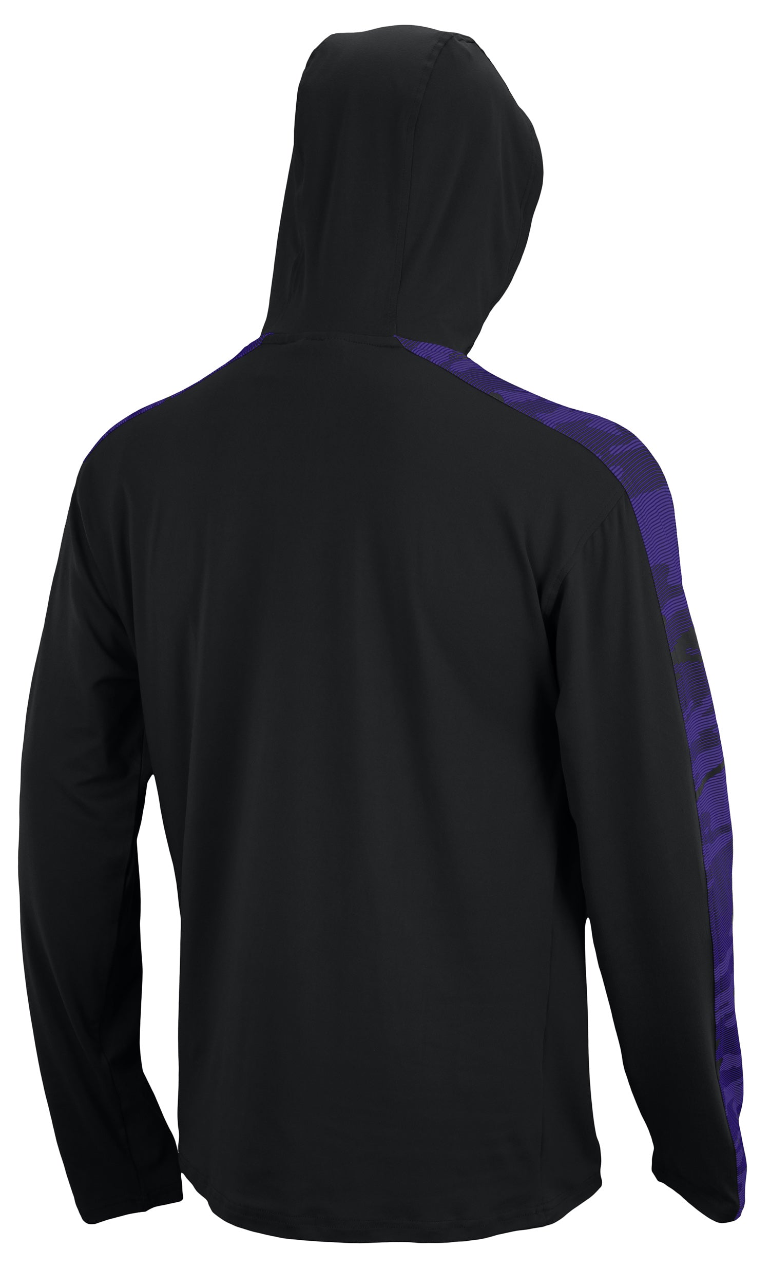 Zubaz NFL Men's Baltimore Ravens Elevated Lightweight Hood w/ Camo Lines Accent