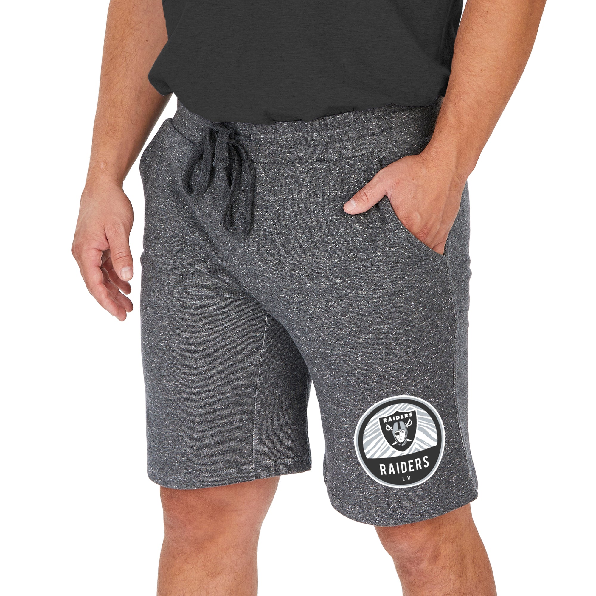 Zubaz NFL Men's Las Vegas Raiders NFL Sweat Short with Draw String