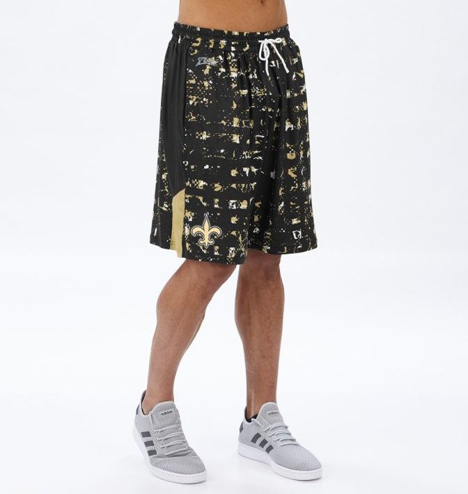 Zubaz NFL Men's New Orleans Saints Color Grid Shorts