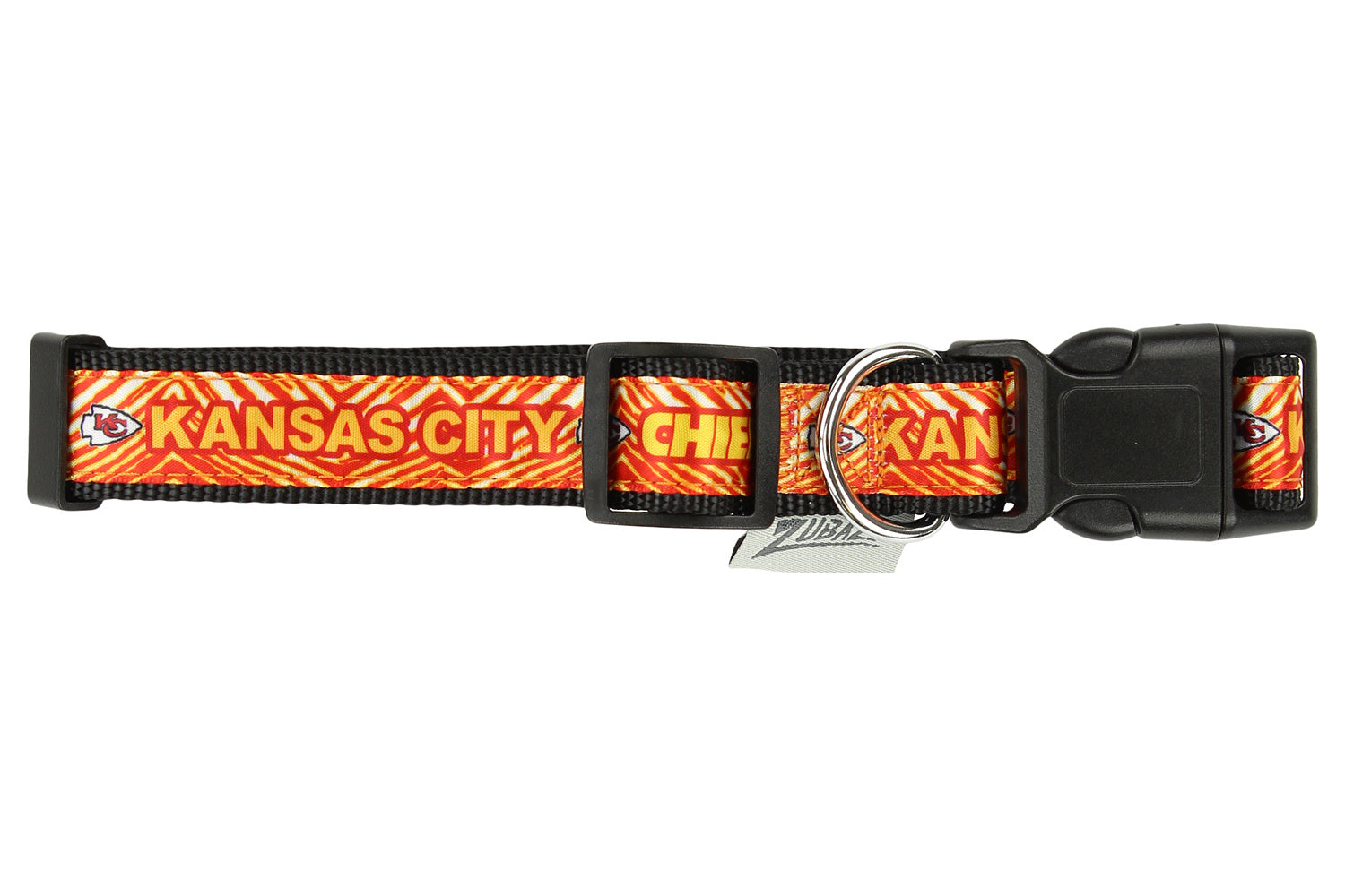 Zubaz X Pets First NFL Kansas City Chiefs Team Adjustable Dog Collar