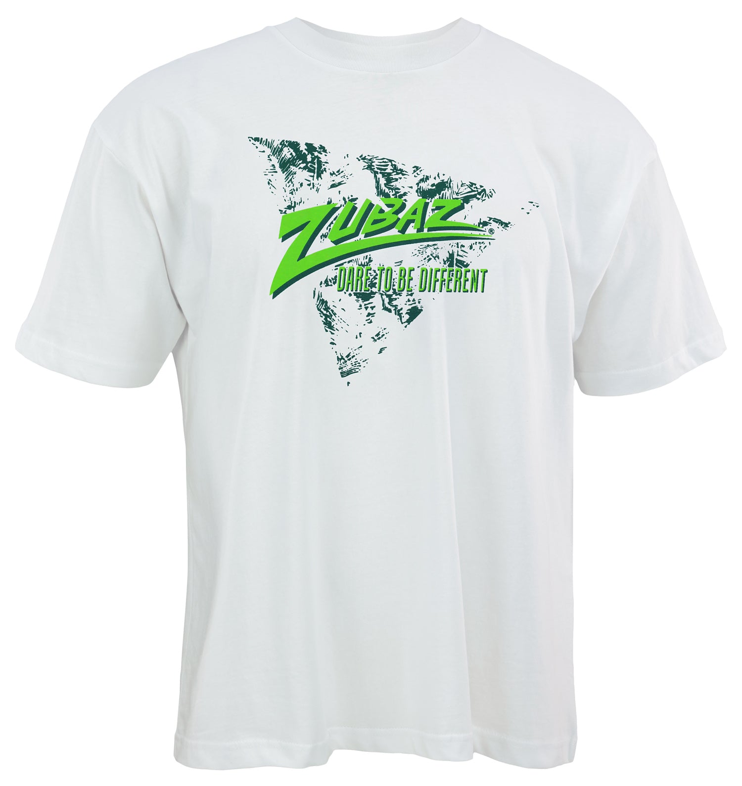 Zubaz 88 Men's Oversized Short Sleeve T-Shirt - EVERGREEN/WHITE FERN