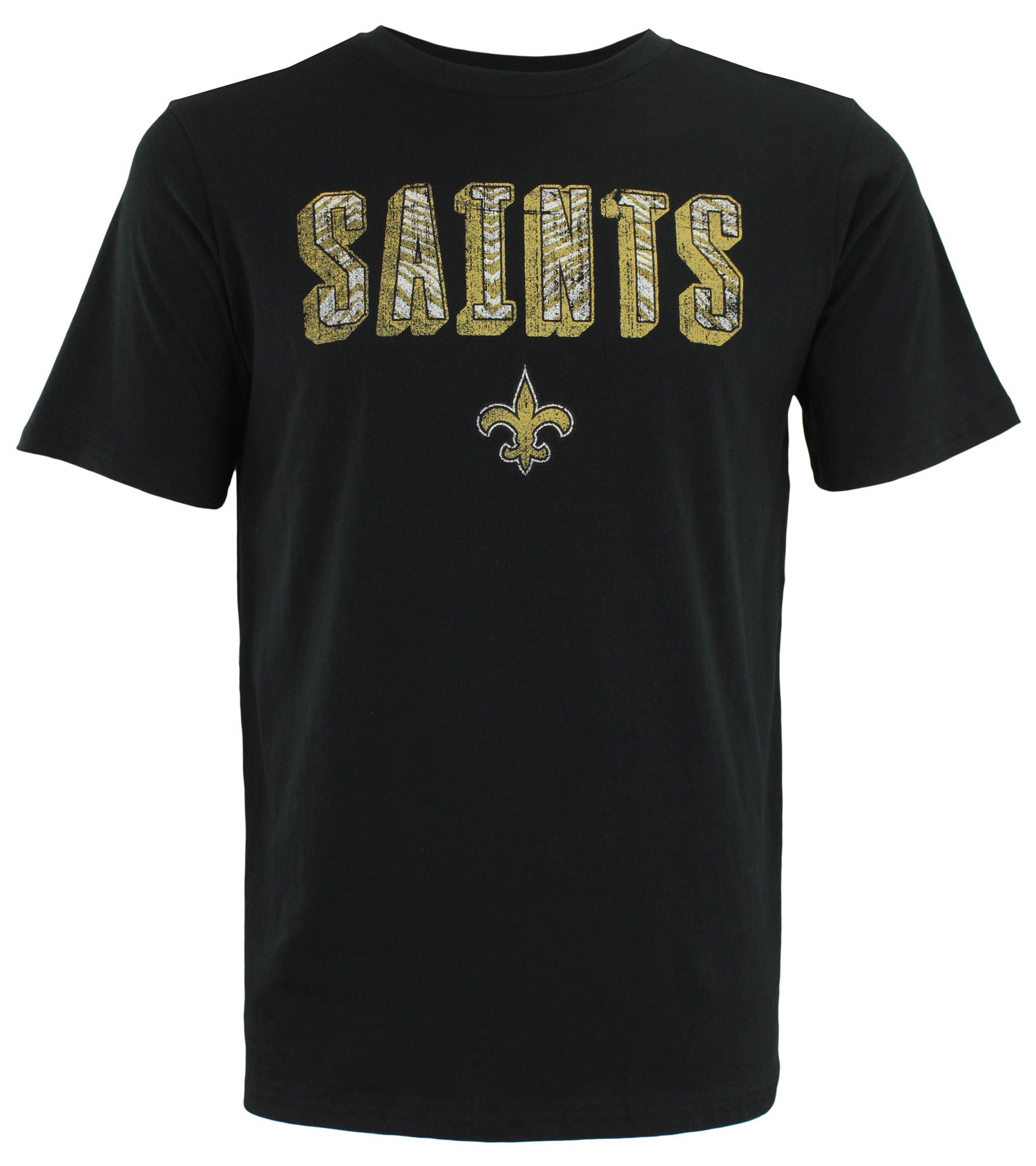 Zubaz NFL Men's New Orleans Saints Short Sleeve Zeb Graphic T-Shirt