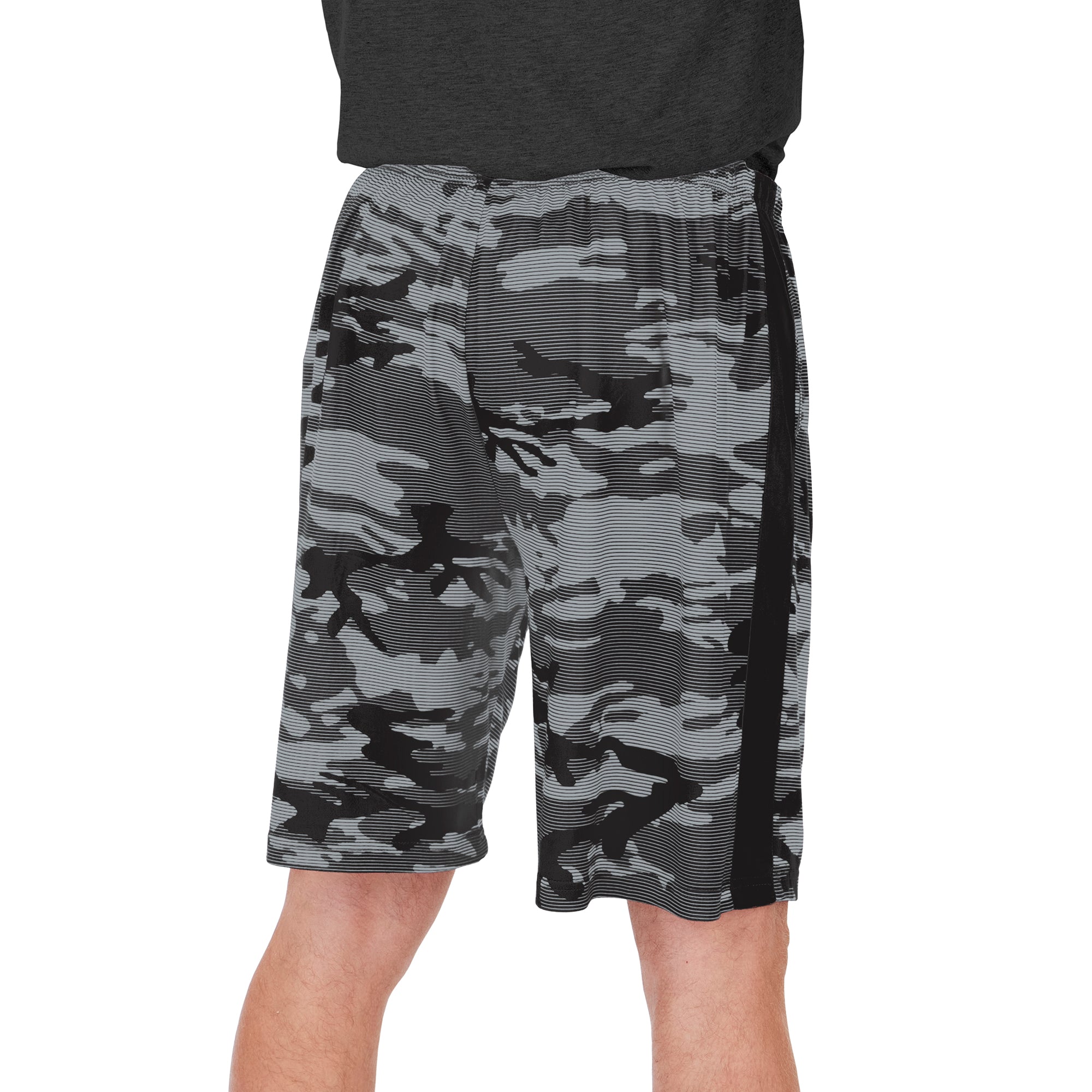 Zubaz Men's NFL Las Vegas Raiders Lightweight Camo Lines Shorts with Logo