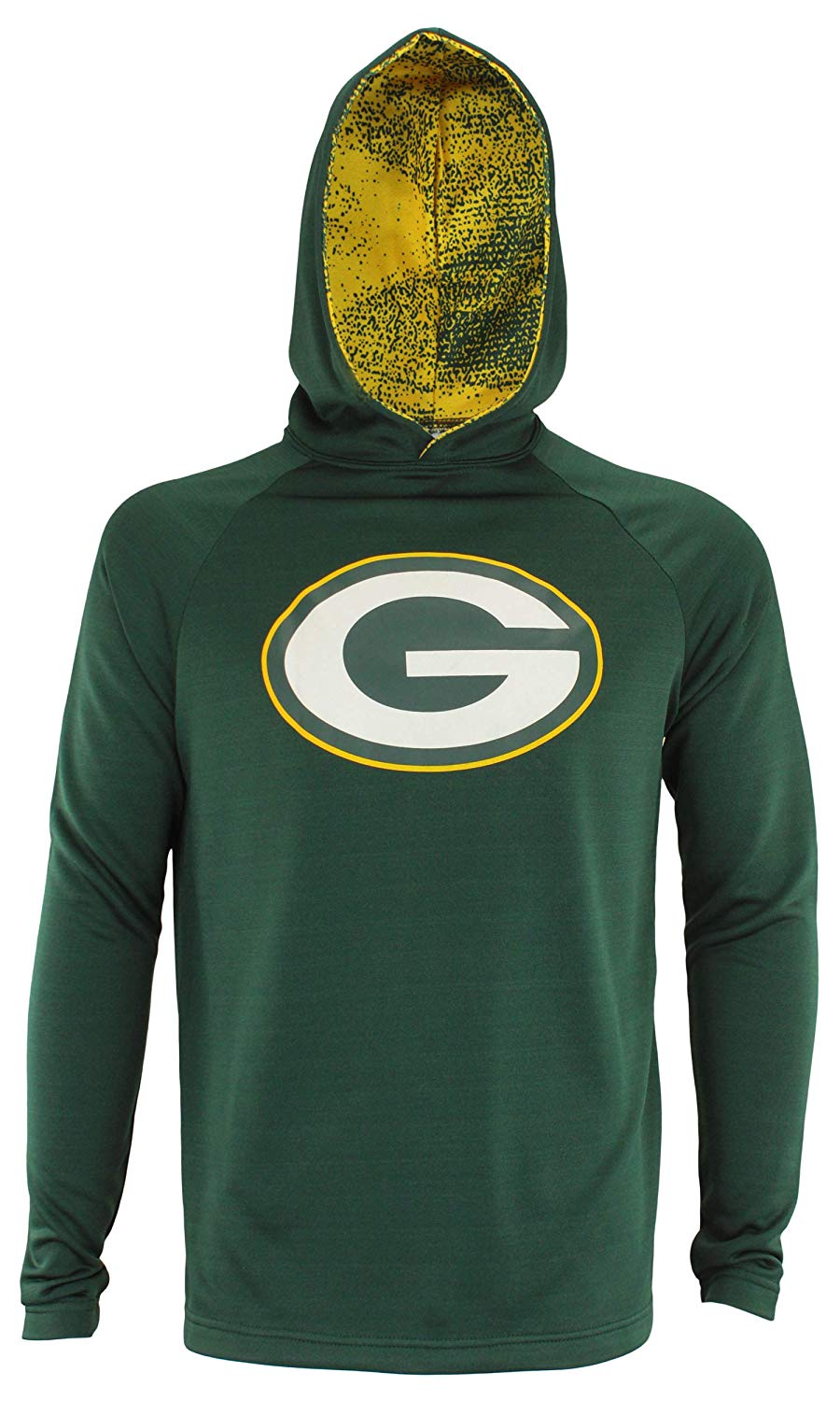 Zubaz NFL Green Bay Packers Men's Lightweight Performance French Terry Hoodie