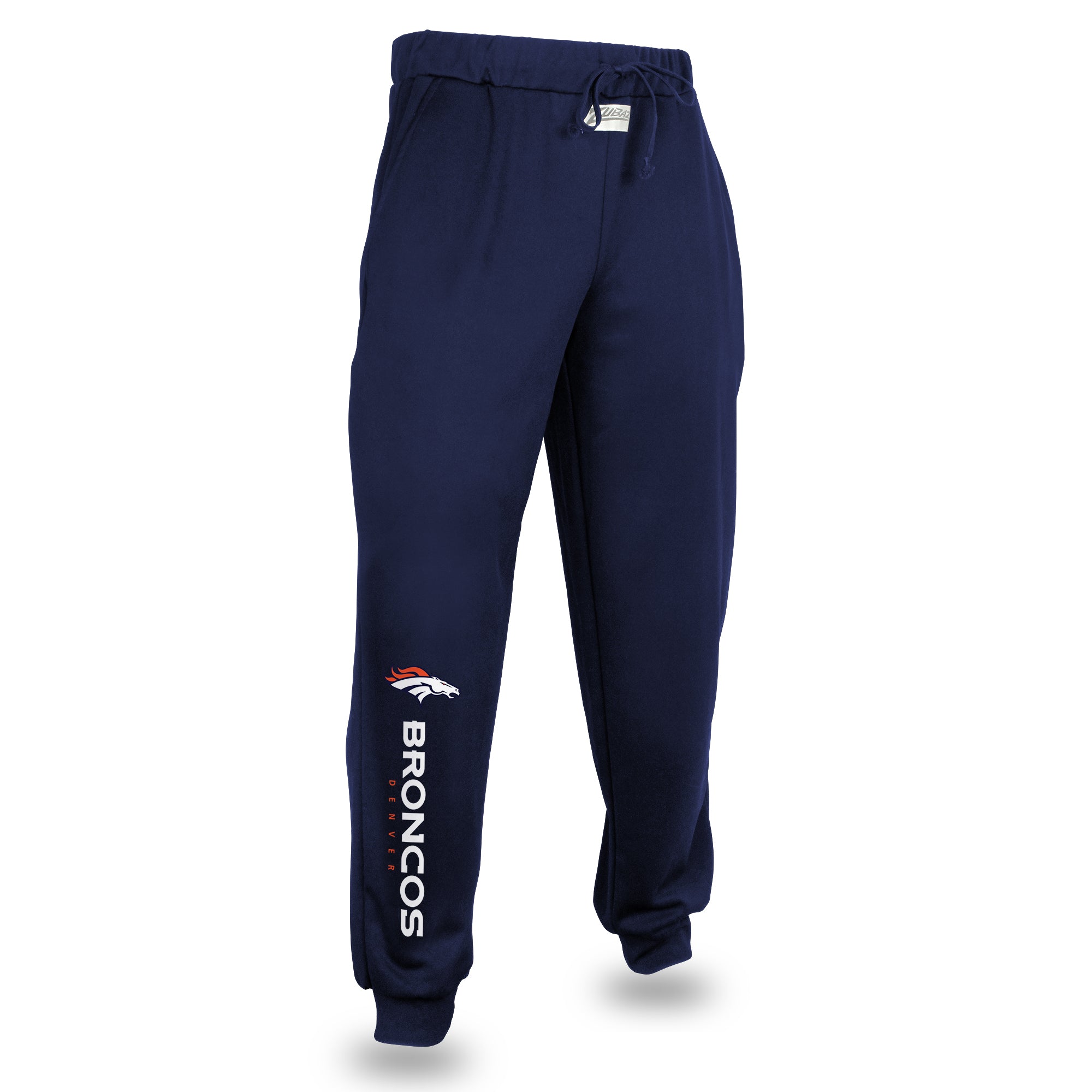 Zubaz NFL Men's Denver Broncos Team Color Joggers, Navy