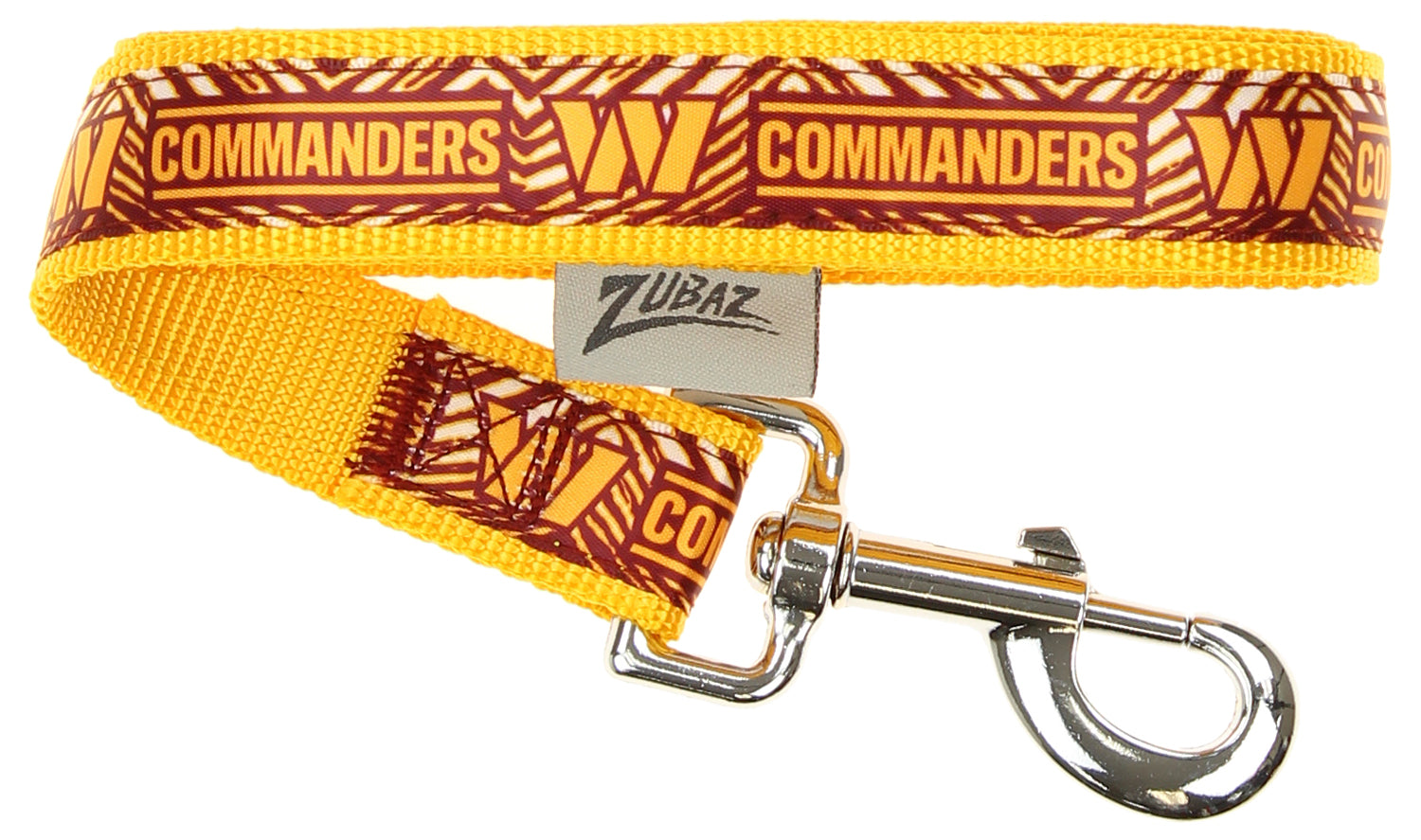 Zubaz X Pets First NFL Washington Football Commanders Team Logo Leash For Dogs