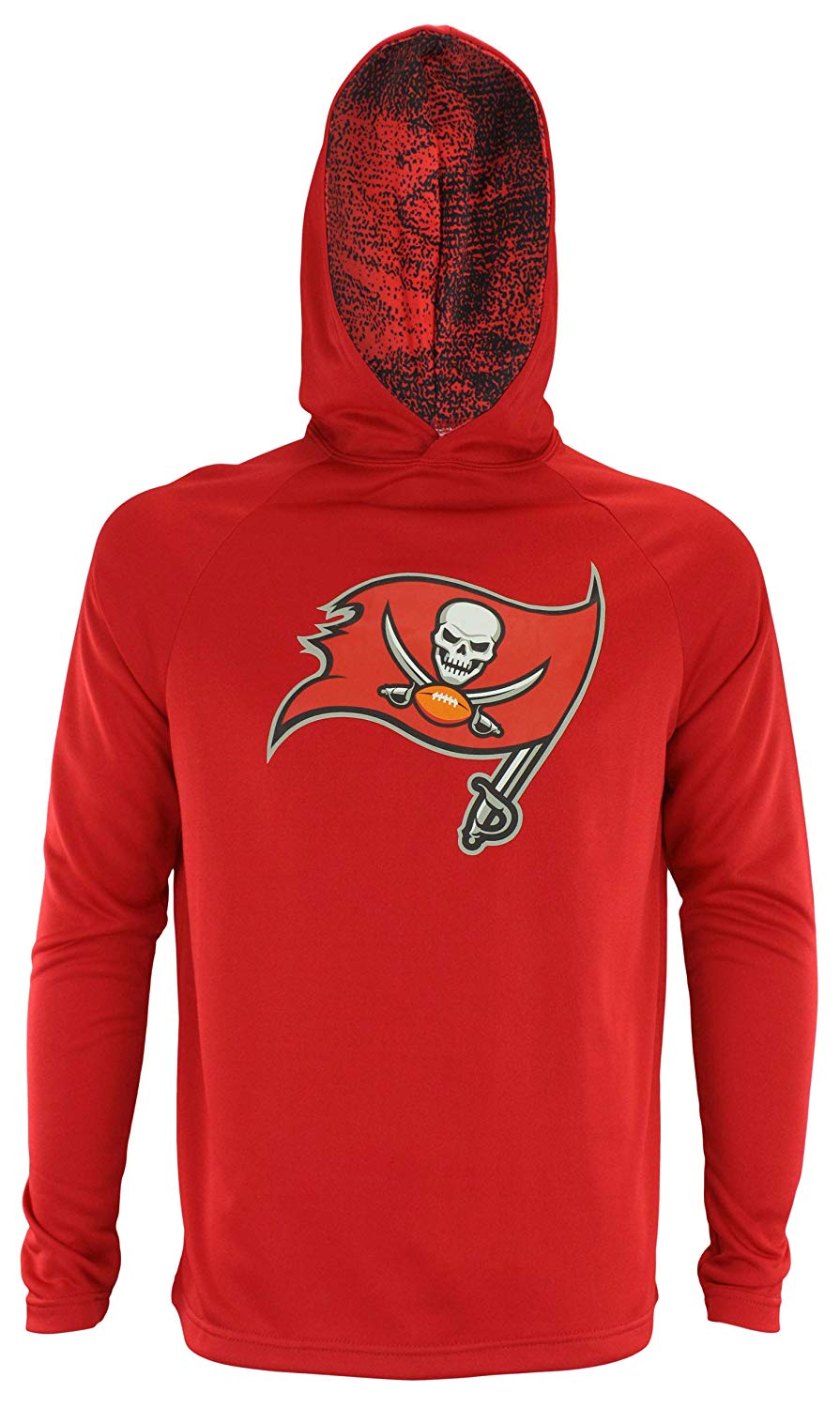 Zubaz NFL Tampa Bay Buccaneers Men's Lightweight Performance French Terry Hoodie