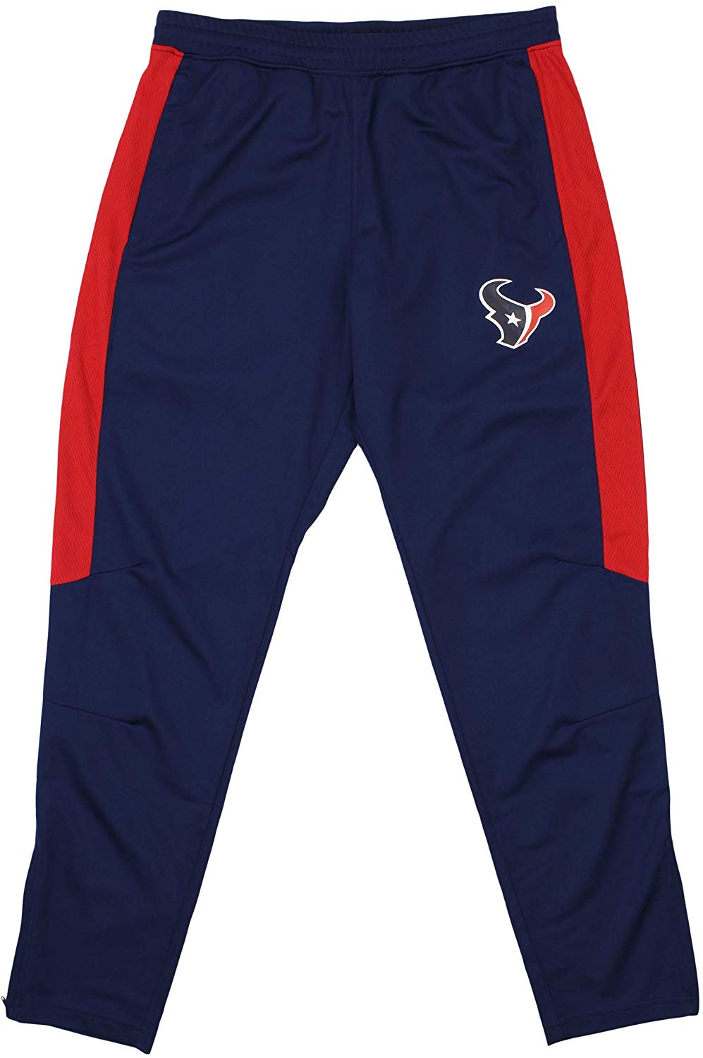 Zubaz NFL Football Men's Houston Texans Athletic Track Pant