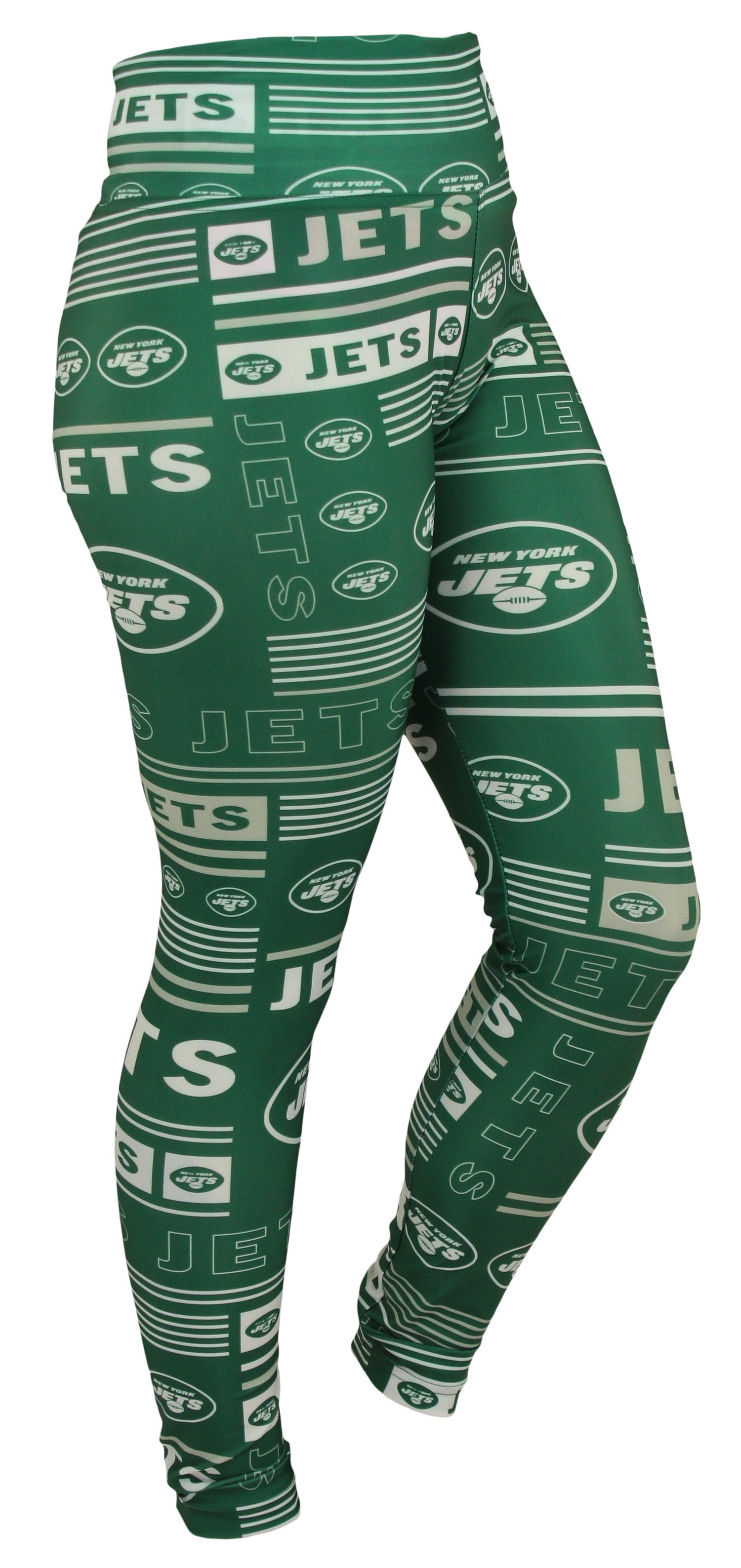 Zubaz NFL New York Jets Women s Team Column Leggings