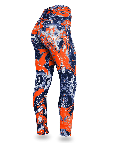 Zubaz NFL Women's Denver Broncos Team Swirl Leggings