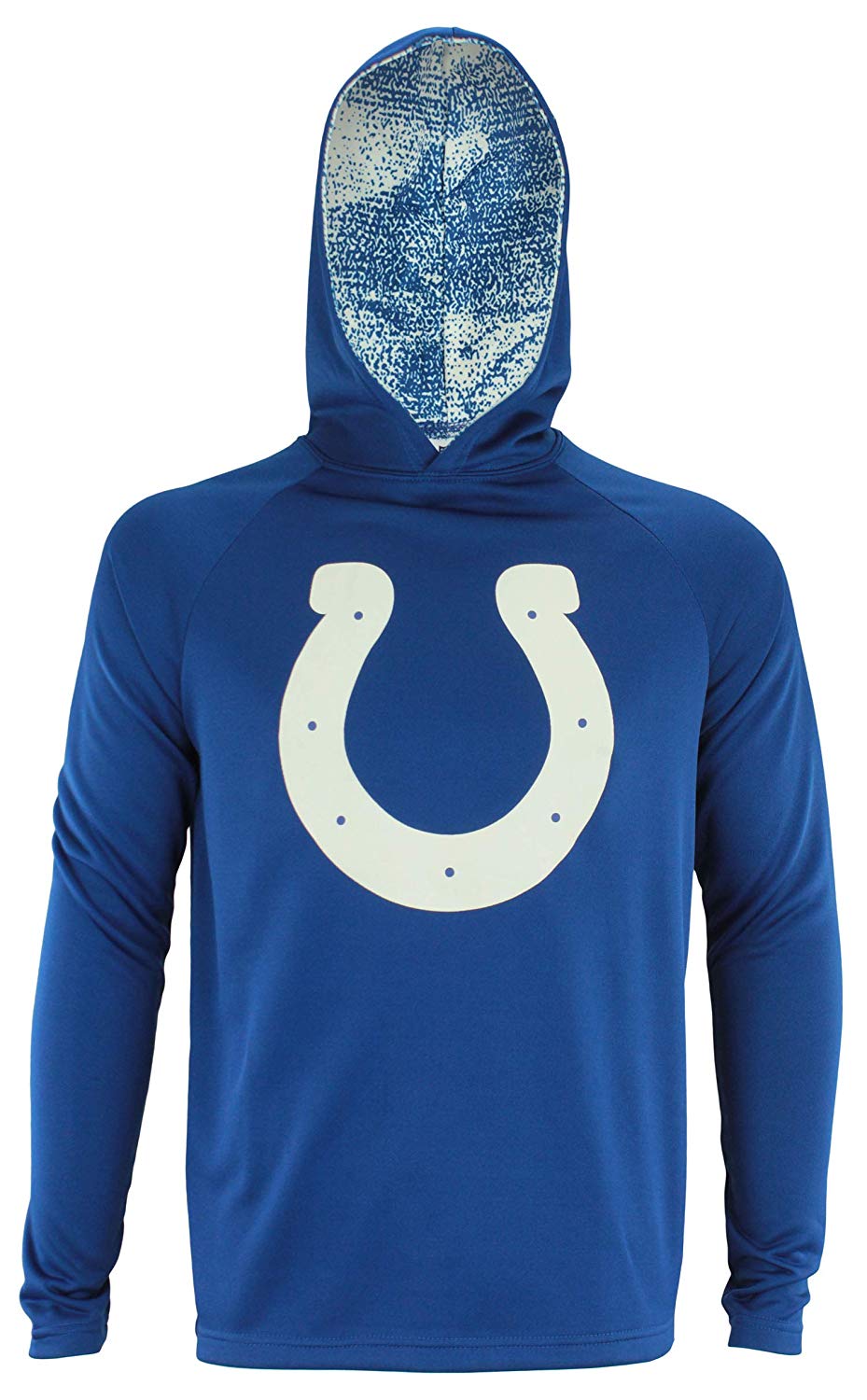 Zubaz NFL Indianapolis Colts Men's Lightweight Performance French Terry Hoodie