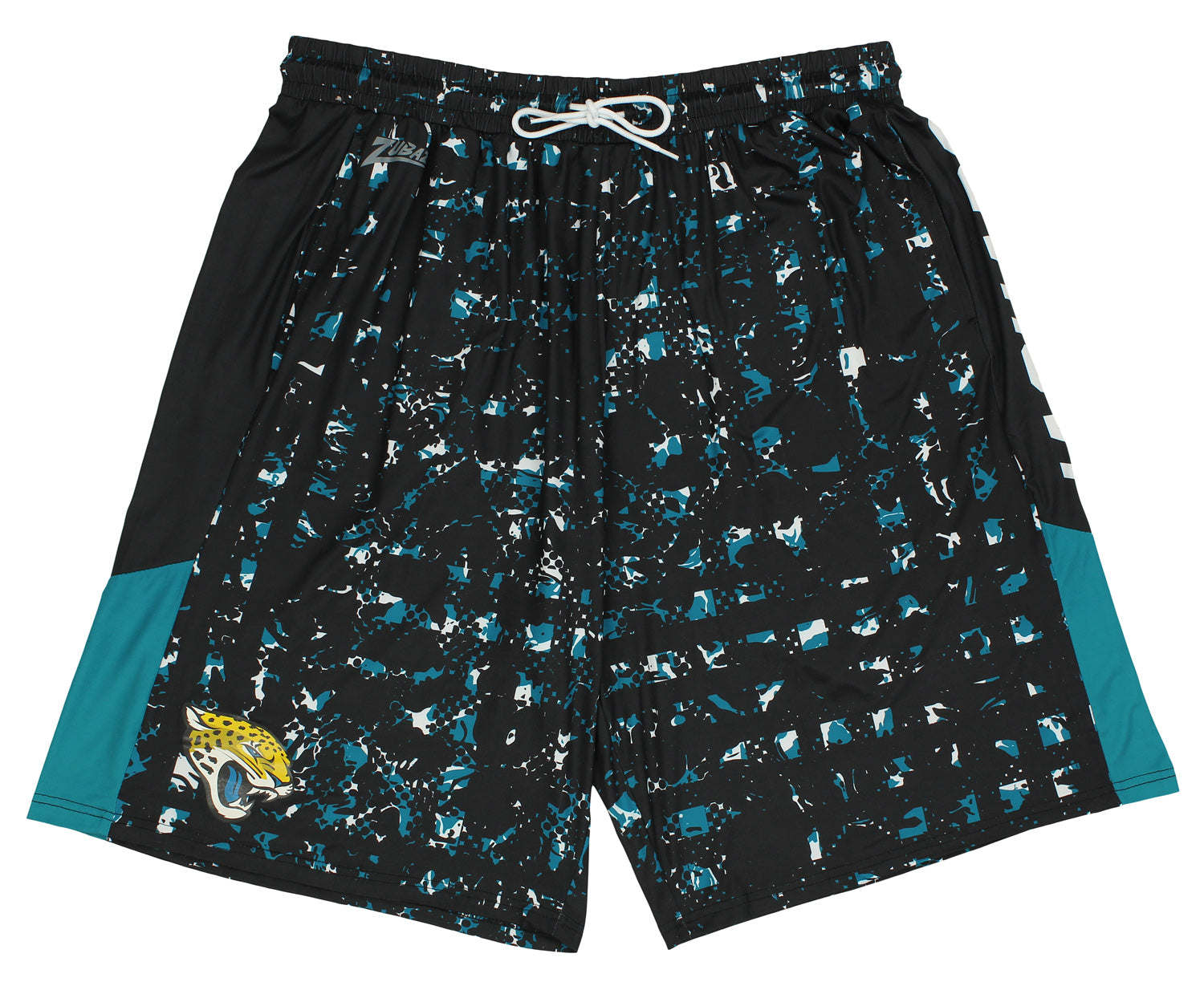Zubaz NFL Men's Jacksonville Jaguars Color Grid Shorts