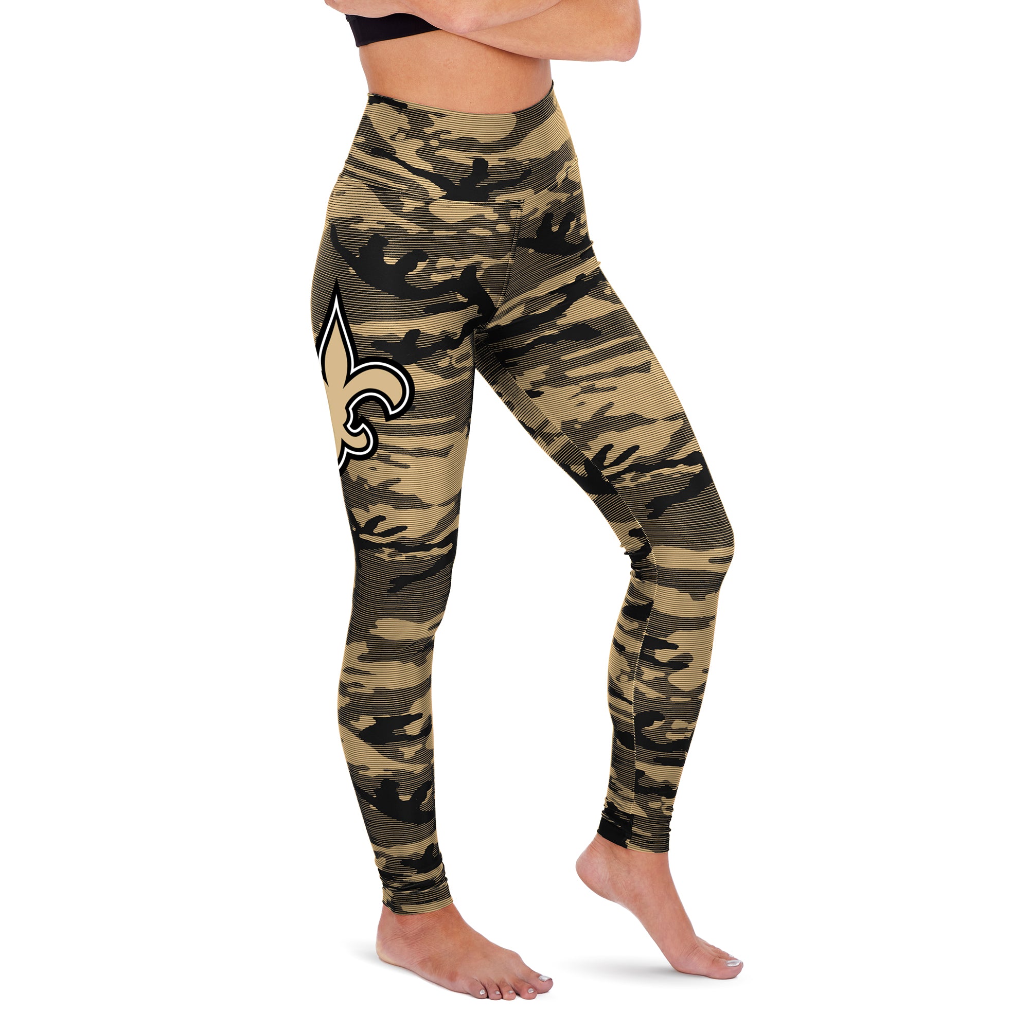 Zubaz New Orleans Saints NFL Women's Camo Lines Legging