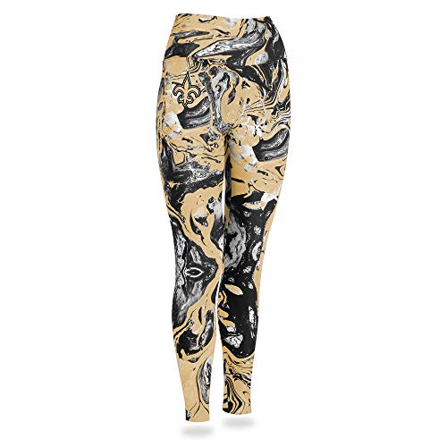 Zubaz NFL Women's New Orleans Saints Team Swirl Leggings