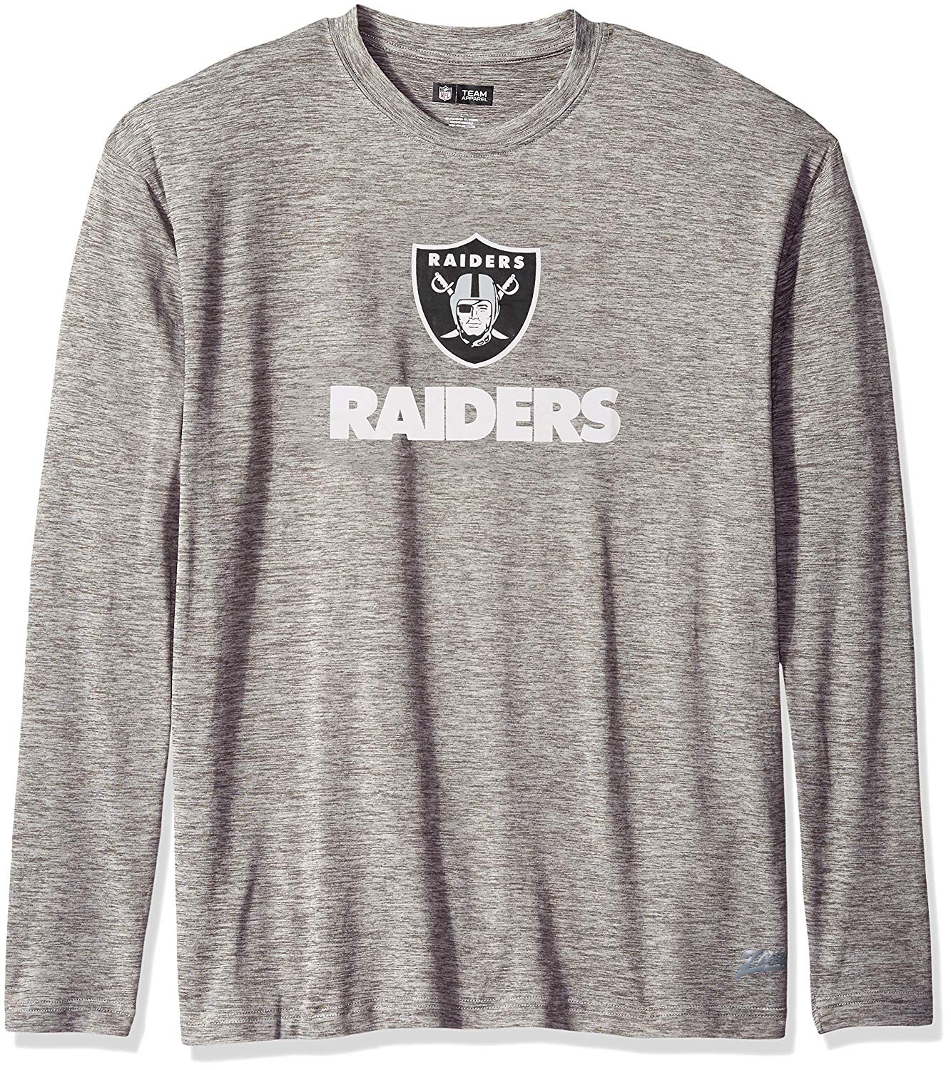 Zubaz NFL Men's Oakland Raiders Long Sleeve Tee