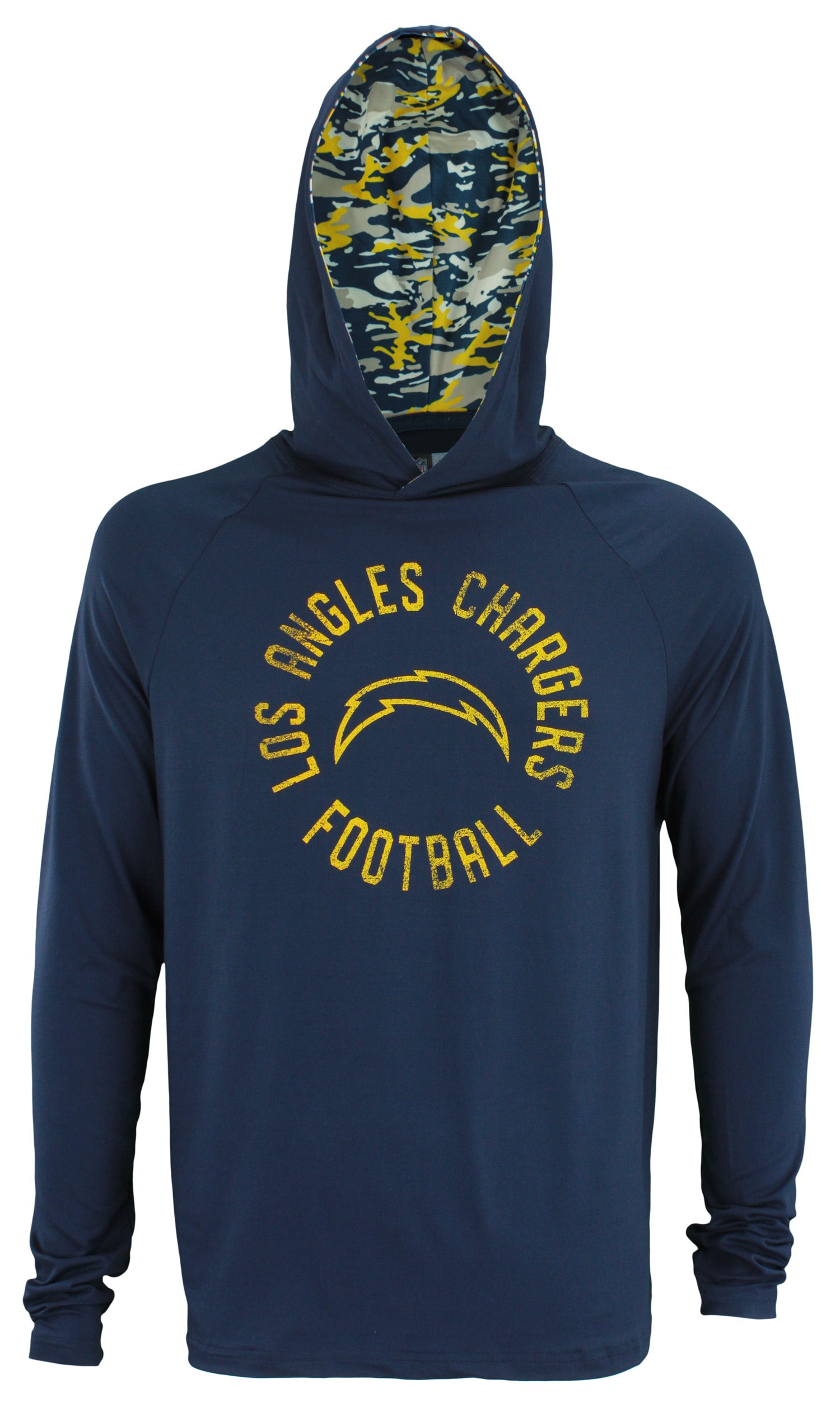 Zubaz NFL Los Angeles Chargers Lightweight Mini Camo Hoody