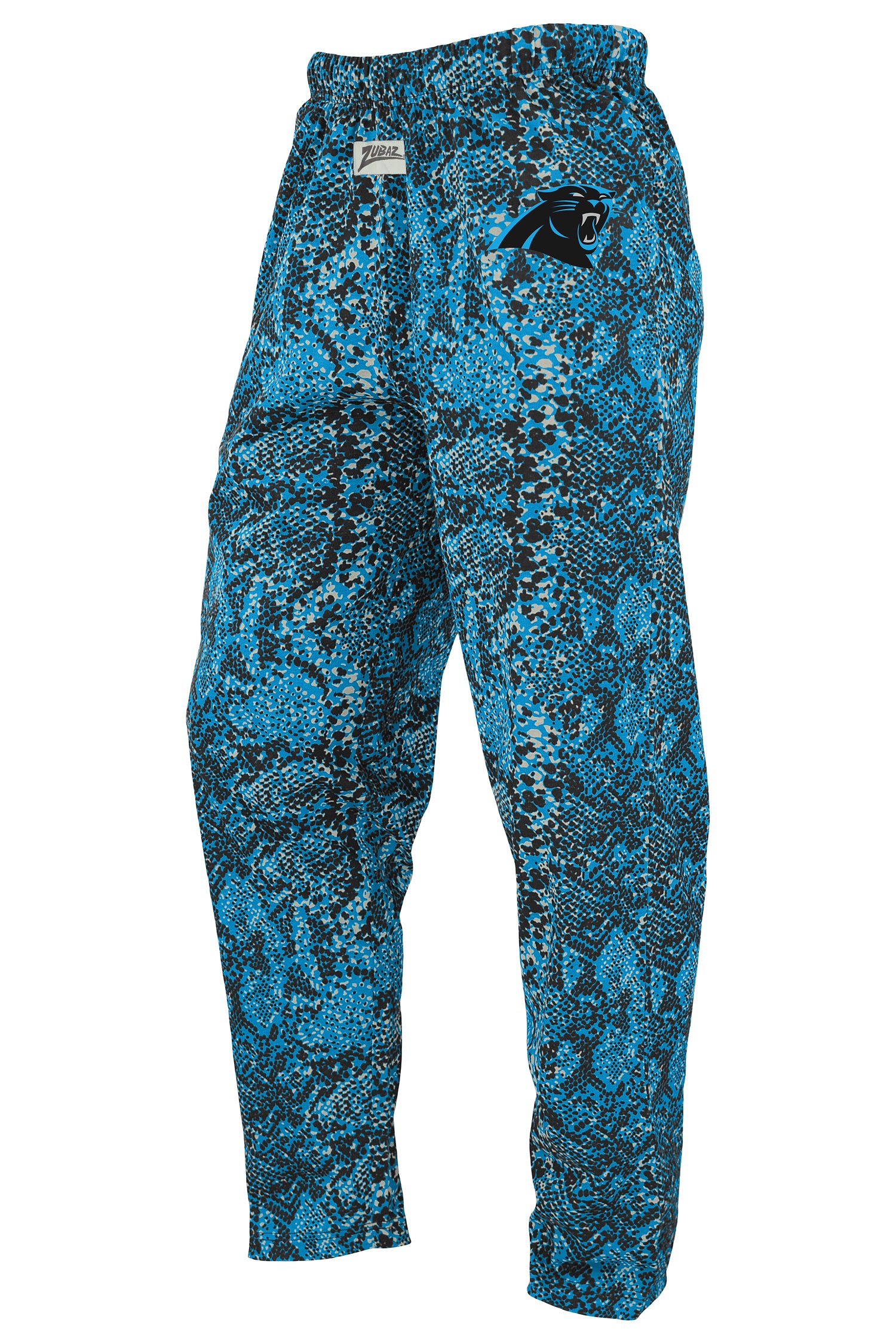 Zubaz NFL Unisex Z88 Post Pant, Carolina Panthers