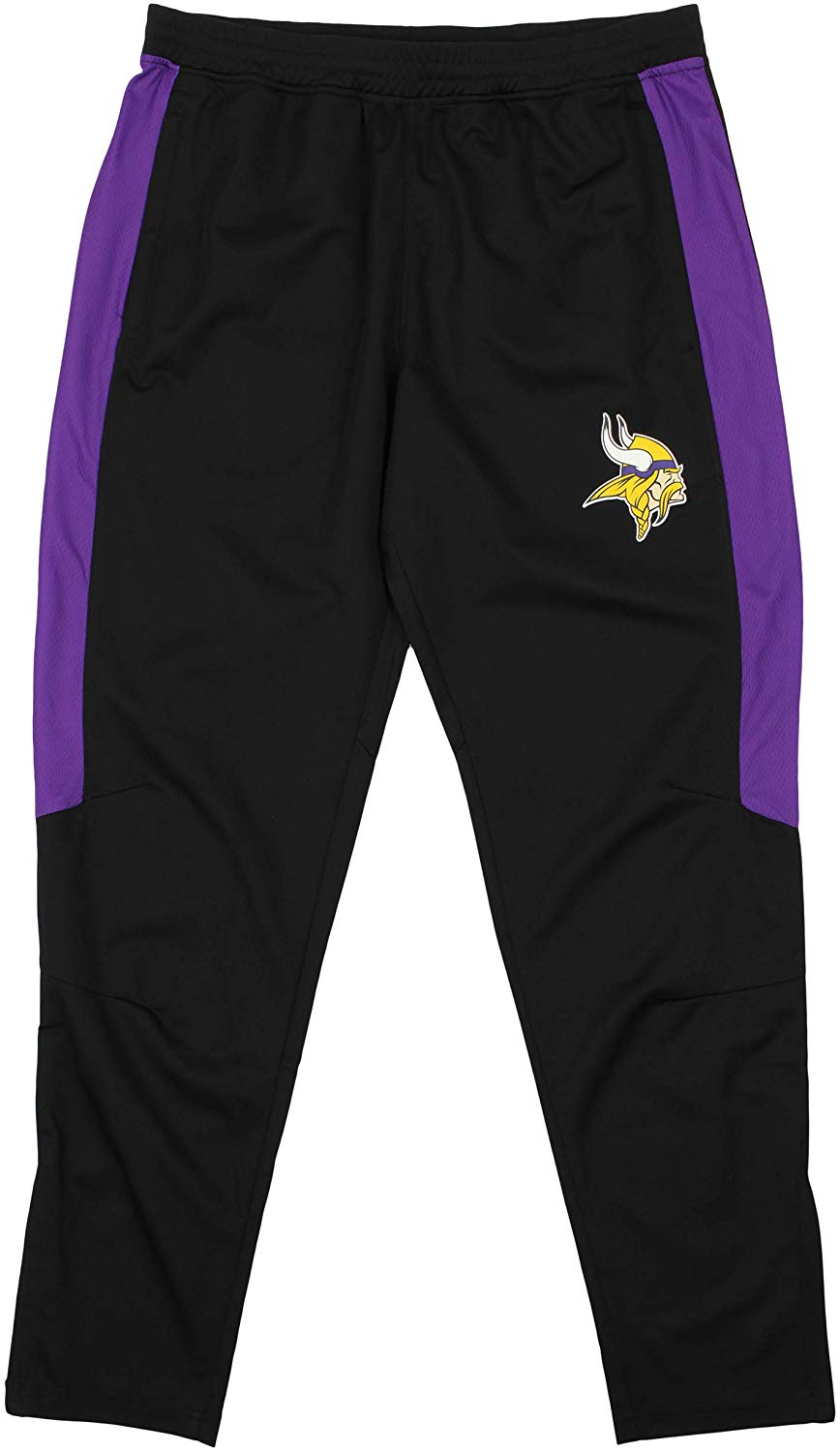 Zubaz NFL Football Men's Minnesota Vikings Athletic Track Pant