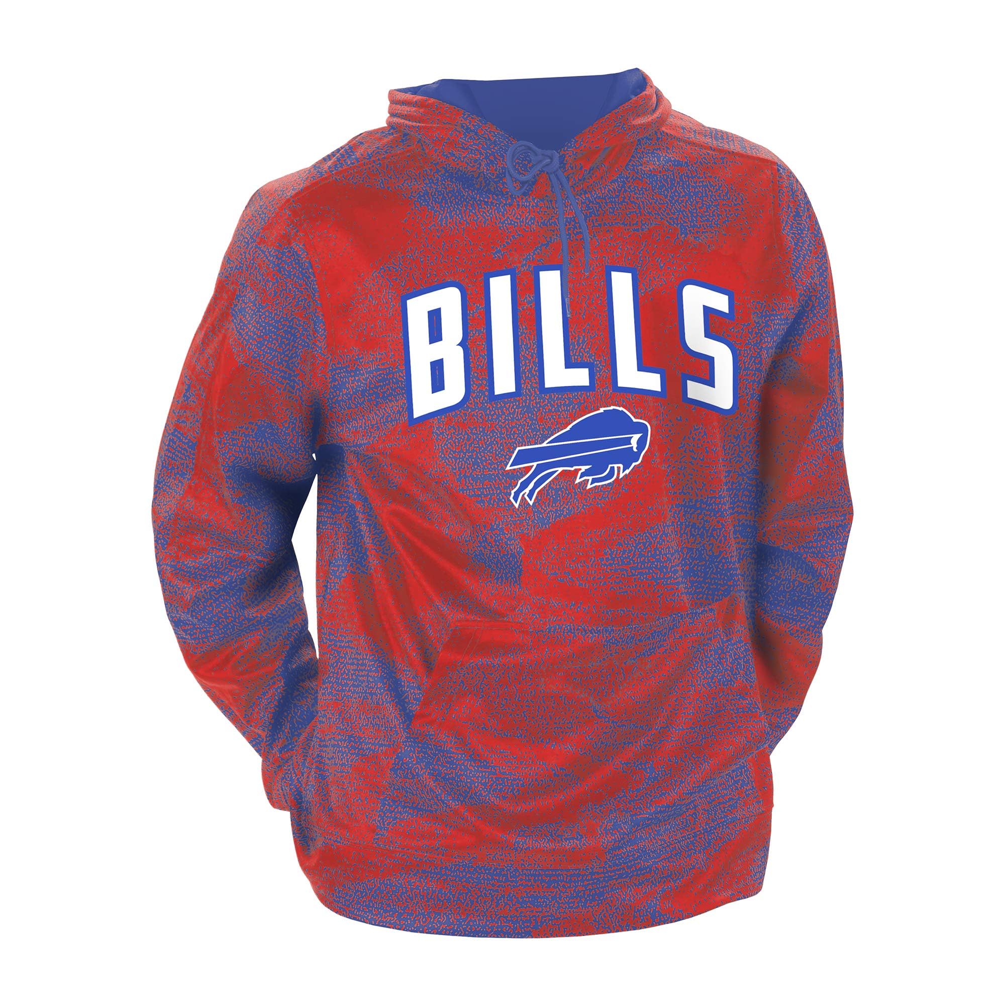 Officially Licensed Zubaz Men's NFL Static Hoodie, Buffalo Bills