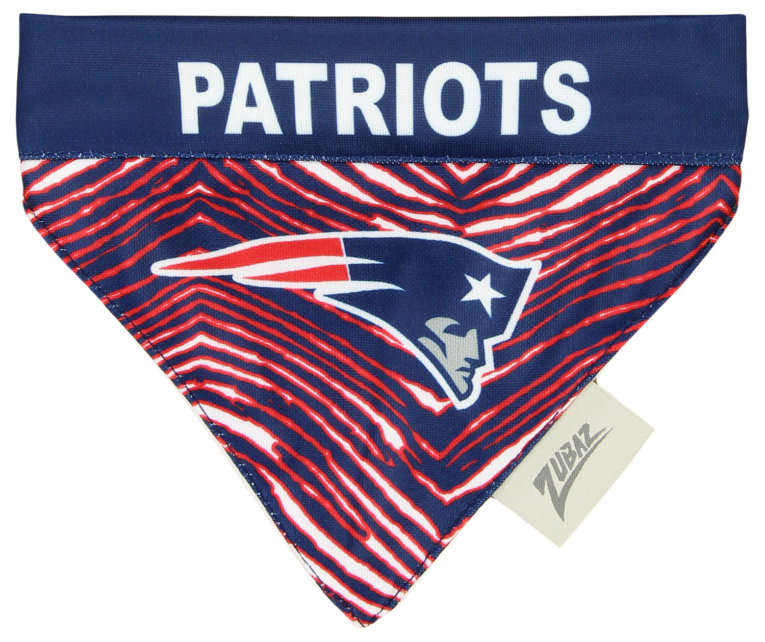 Zubaz X Pets First NFL New England Patriots Reversible Bandana For Dog