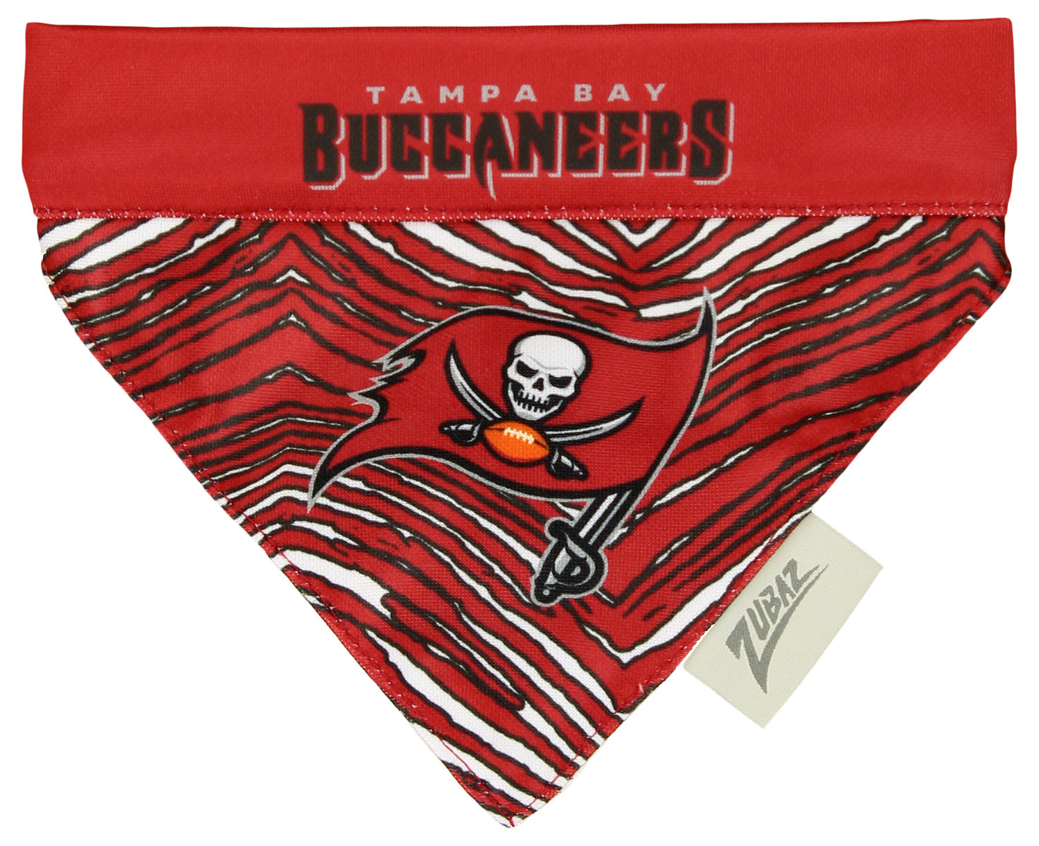 Zubaz X Pets First NFL Tampa Bay Buccaneers Reversible Bandana For Dogs & Cats