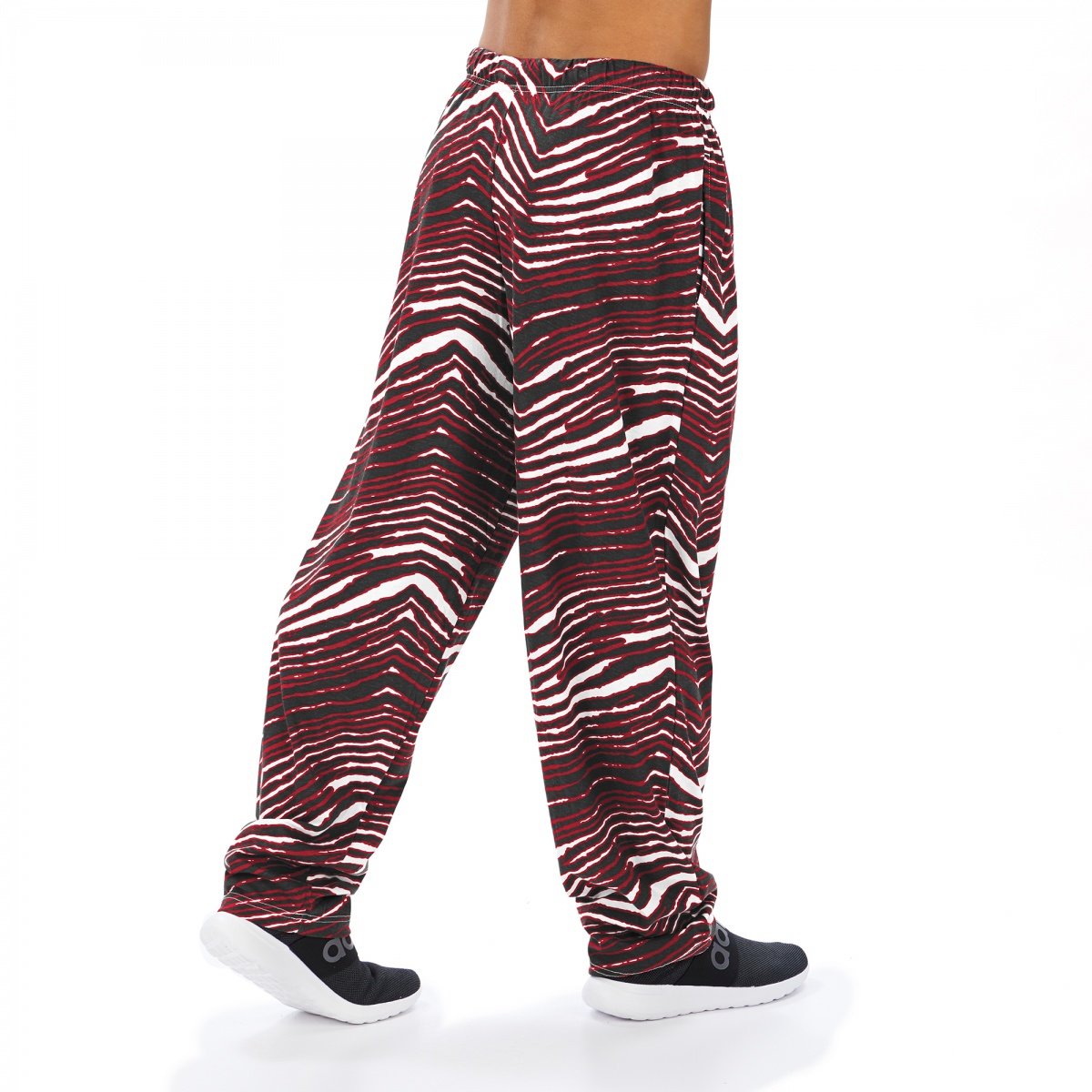 Zubaz NFL Men's Atlanta Falcons Classic Zebra Print Team Logo Pants