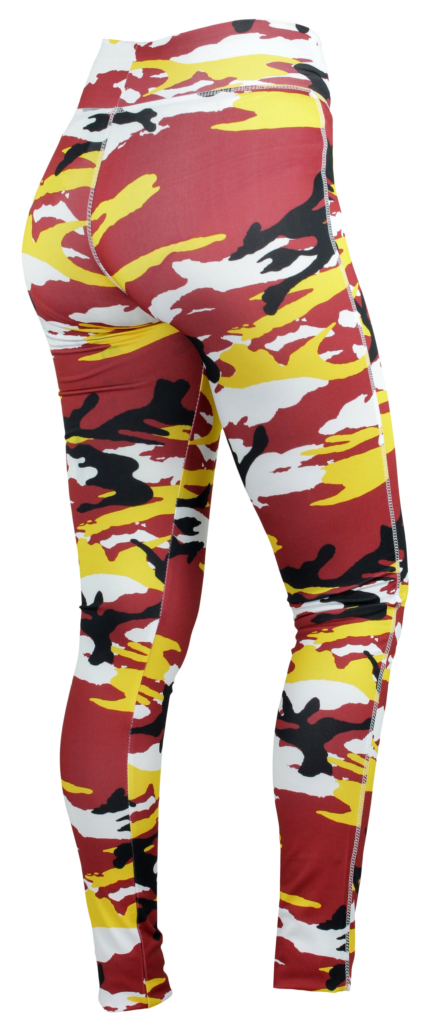 Zubaz NFL Women's Washington Football Team Camo Leggings, Maroon/Gold