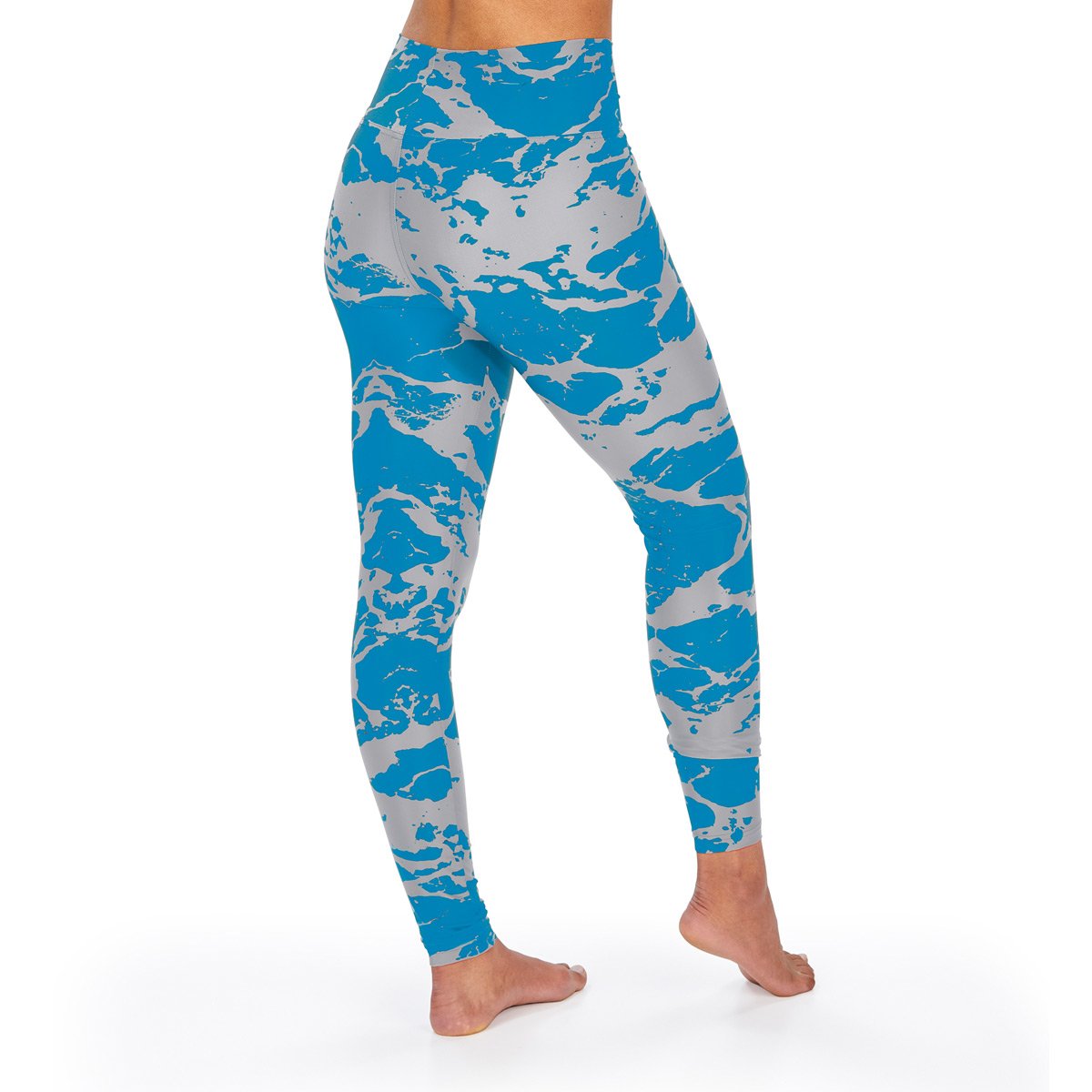 Zubaz Women's Detroit Lions Team Colors Lava Leggings