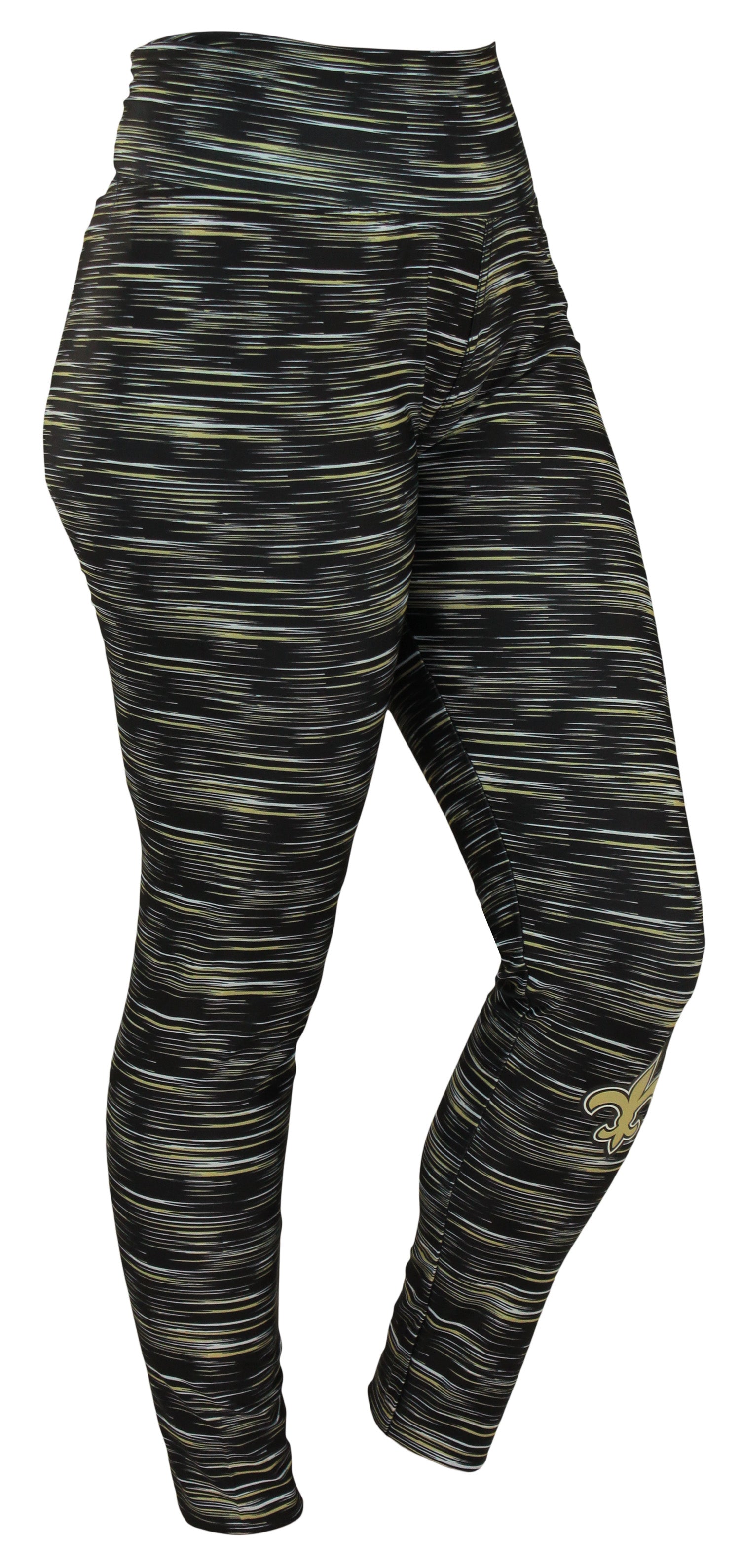 Zubaz NFL Football Women's New Orleans Saints Space Dye Legging