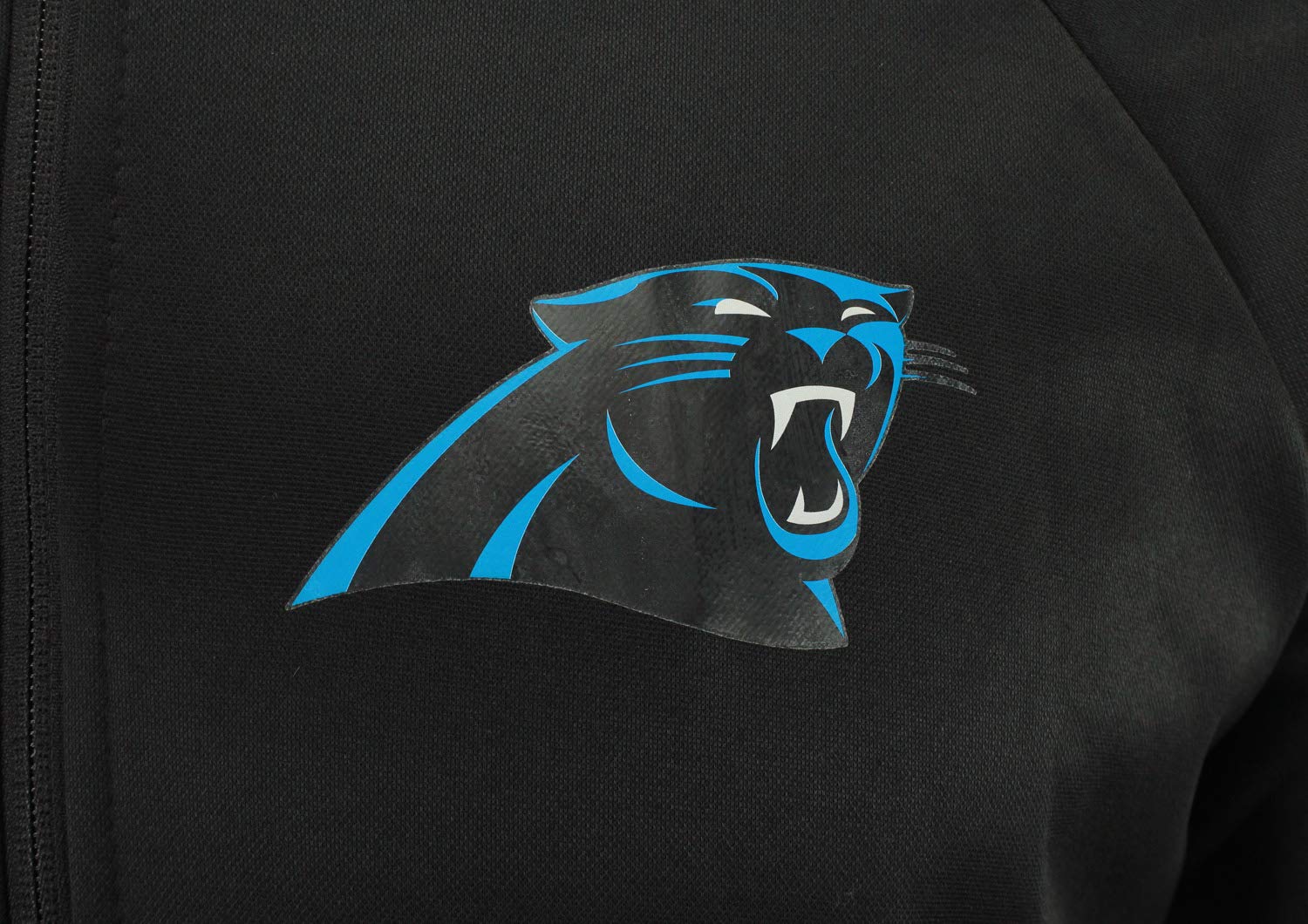 Zubaz NFL Carolina Panthers Men's Heavyweight Full Zip Performance Fleece Hoodie