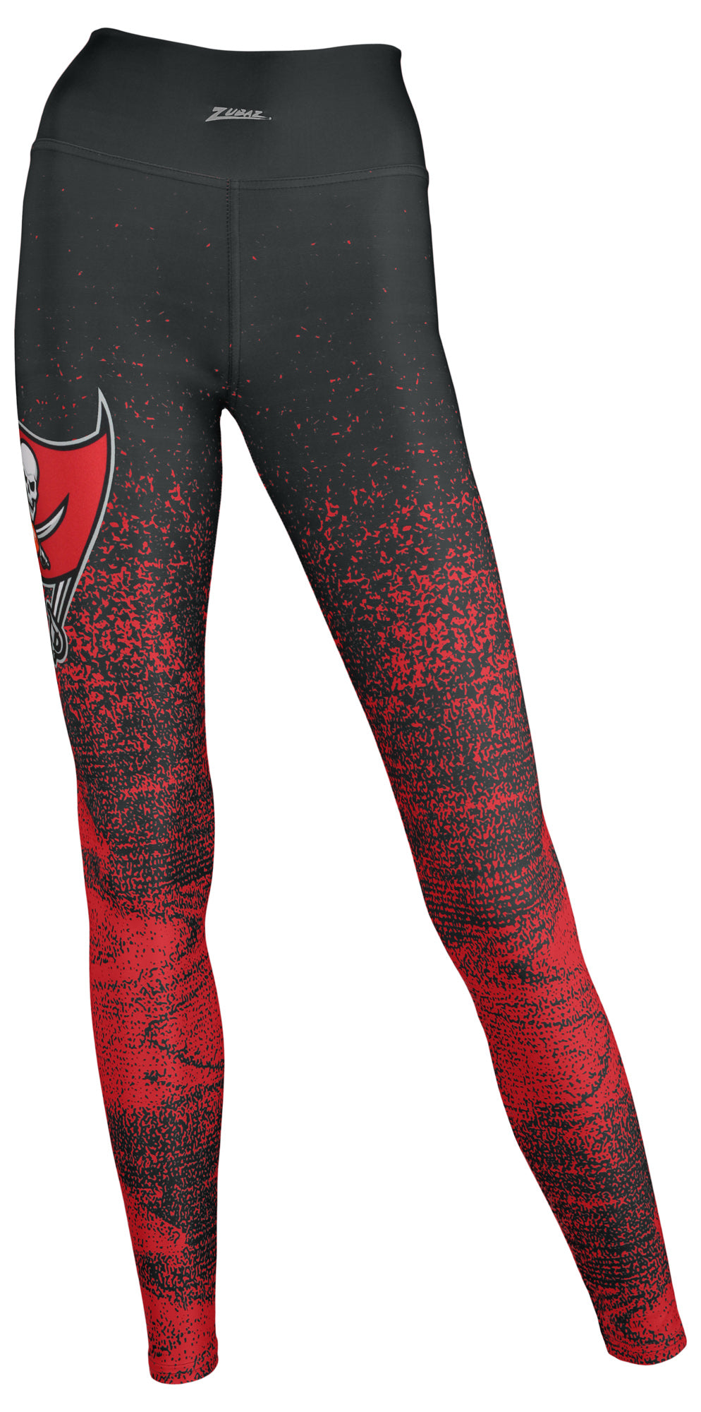 Zubaz NFL Women's Tampa Bay Buccaneers Static Fade Leggings