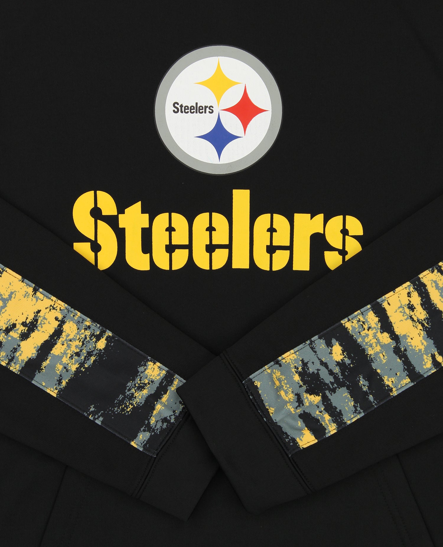 Zubaz NFL Men's Pittsburgh Steelers Performance Hoodie w/ Oxide Sleeves