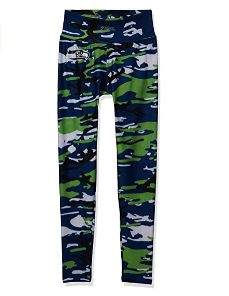 Zubaz NFL Women's Seattle Seahawks Camo Print Legging Bottoms