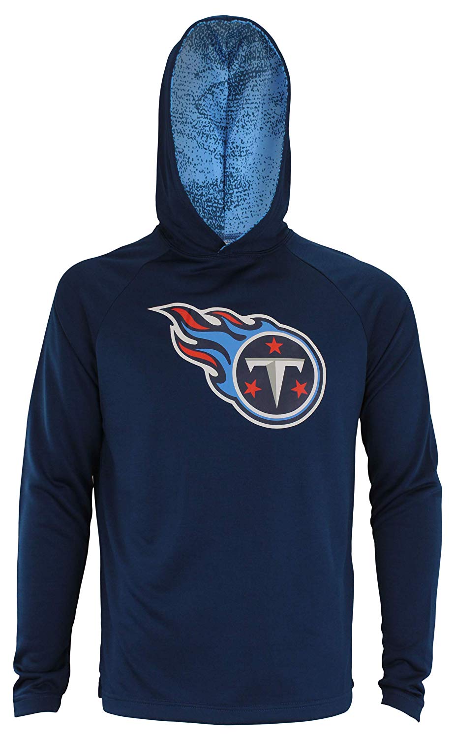 Zubaz NFL Tennessee Titans Men's Lightweight Performance French Terry Hoodie