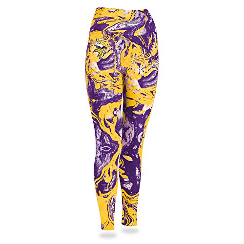 Zubaz NFL Women's Minnesota Vikings Team Swirl Leggings