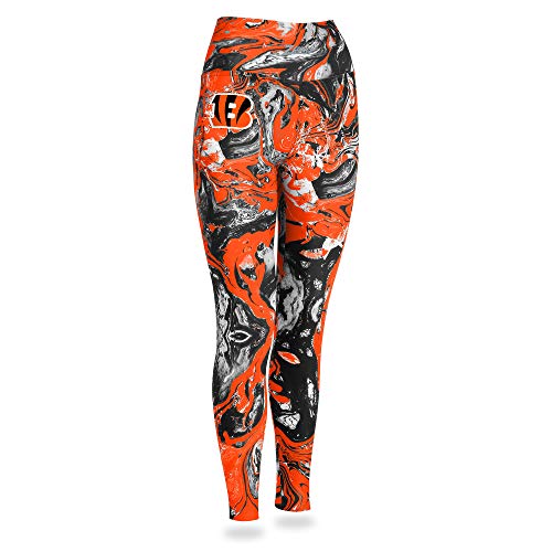 Zubaz NFL Women's Cincinnati Bengals Team Swirl Leggings