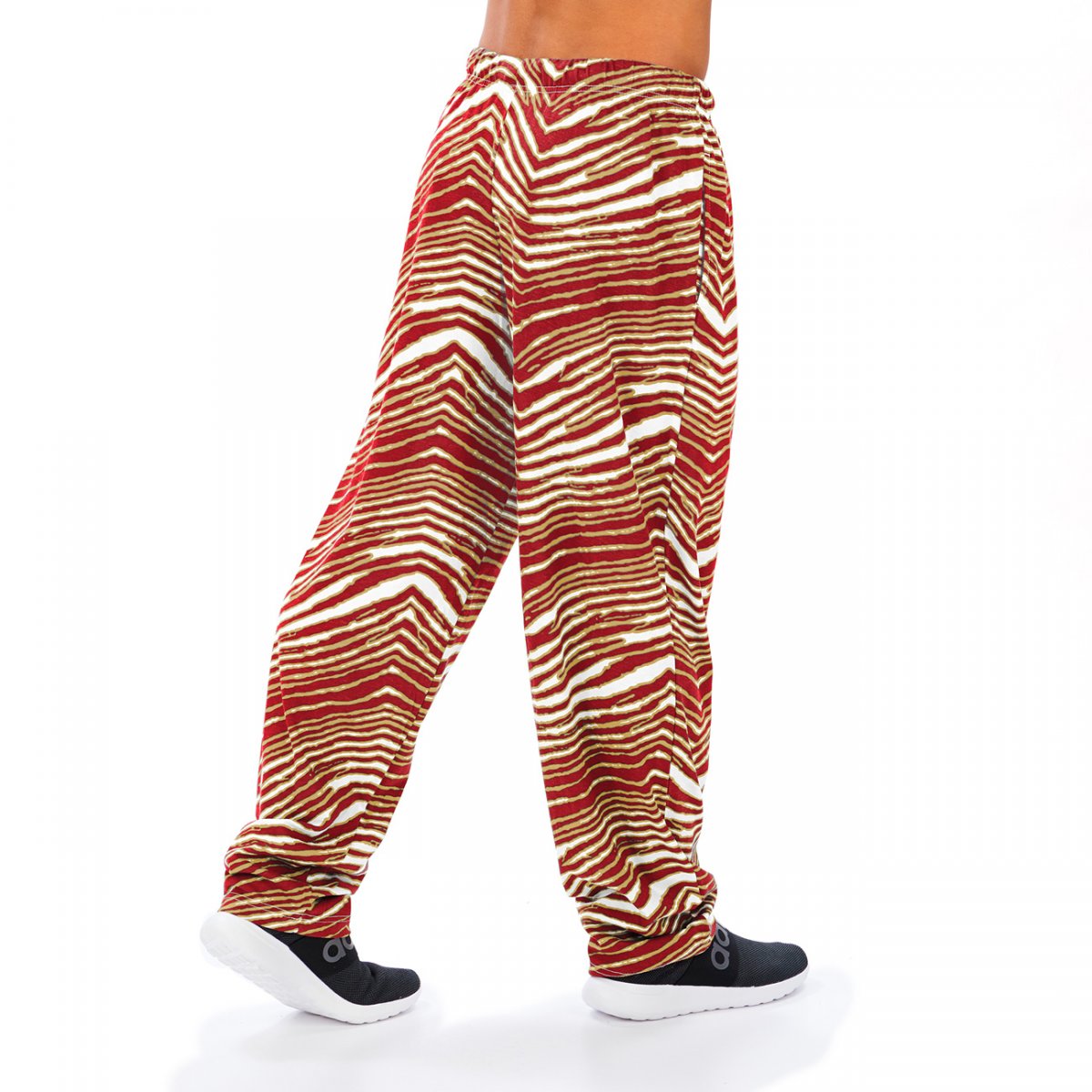 Zubaz NFL Men's San Francisco 49ers Classic Zebra Print Team Pants