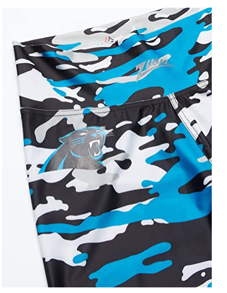 Zubaz NFL Women's Carolina Panthers Camo Print Legging Bottoms