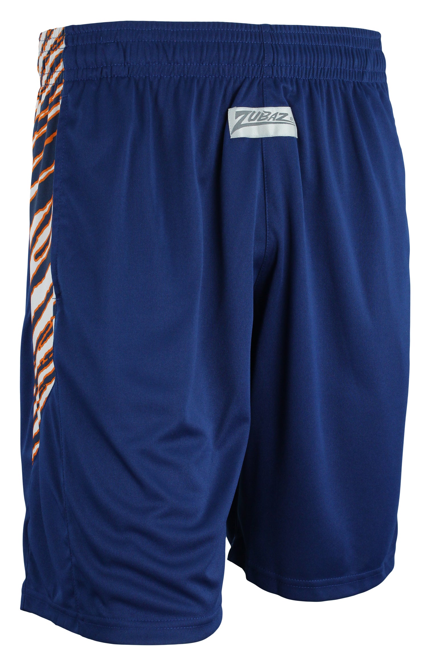 Zubaz NFL Men's Chicago Bears Team Logo Zebra Side Seam Shorts, Navy