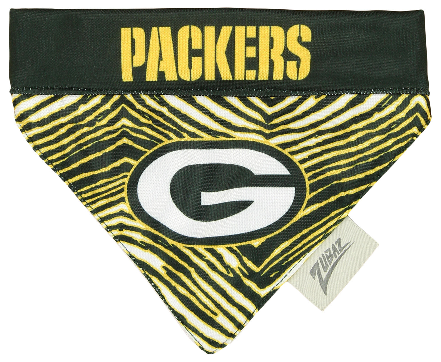 Zubaz X Pets First NFL Green Bay Packers Reversible Bandana For Dogs & Cats