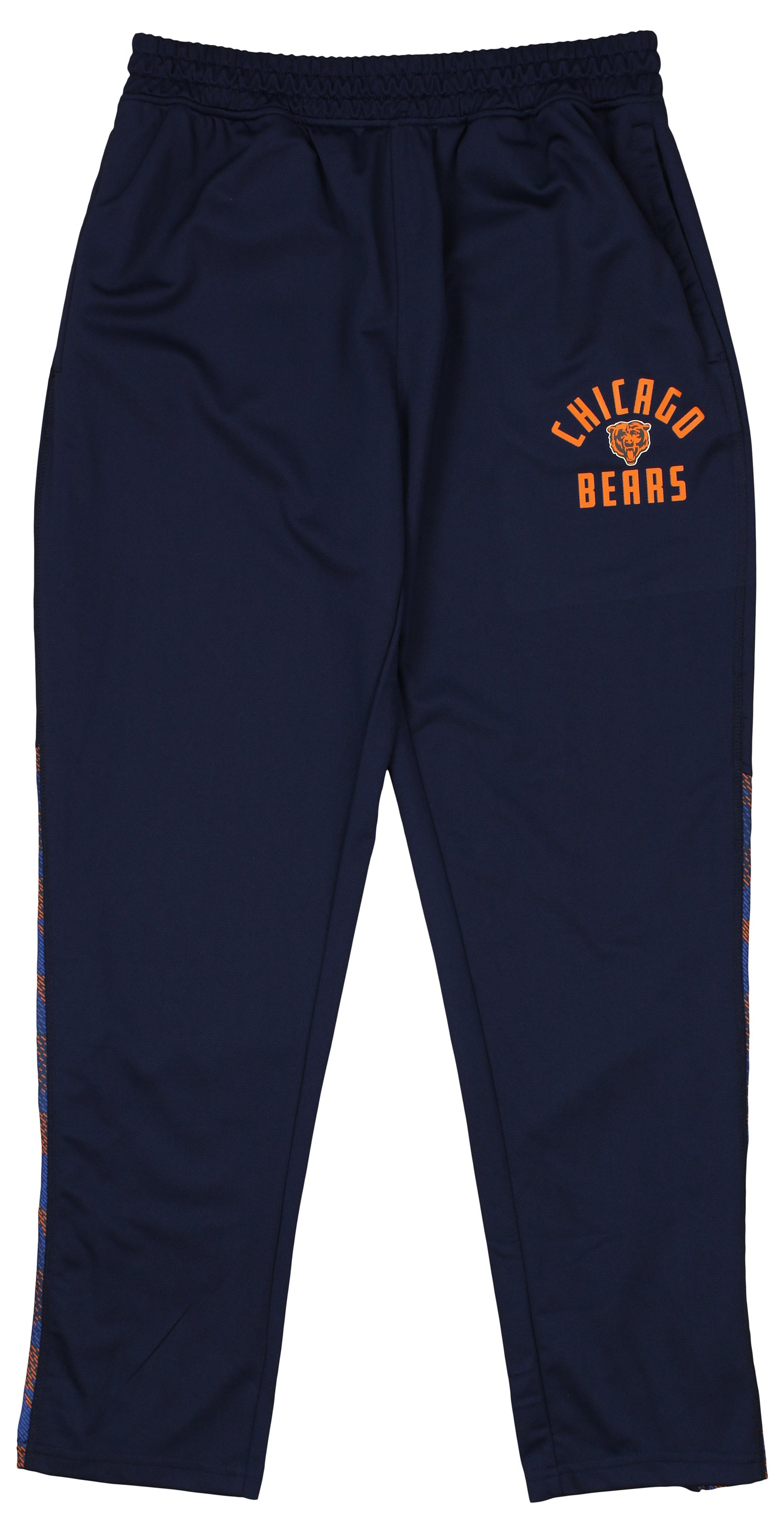 Zubaz NFL Men's Chicago Bears Viper Accent Elevated Jacquard Track Pants