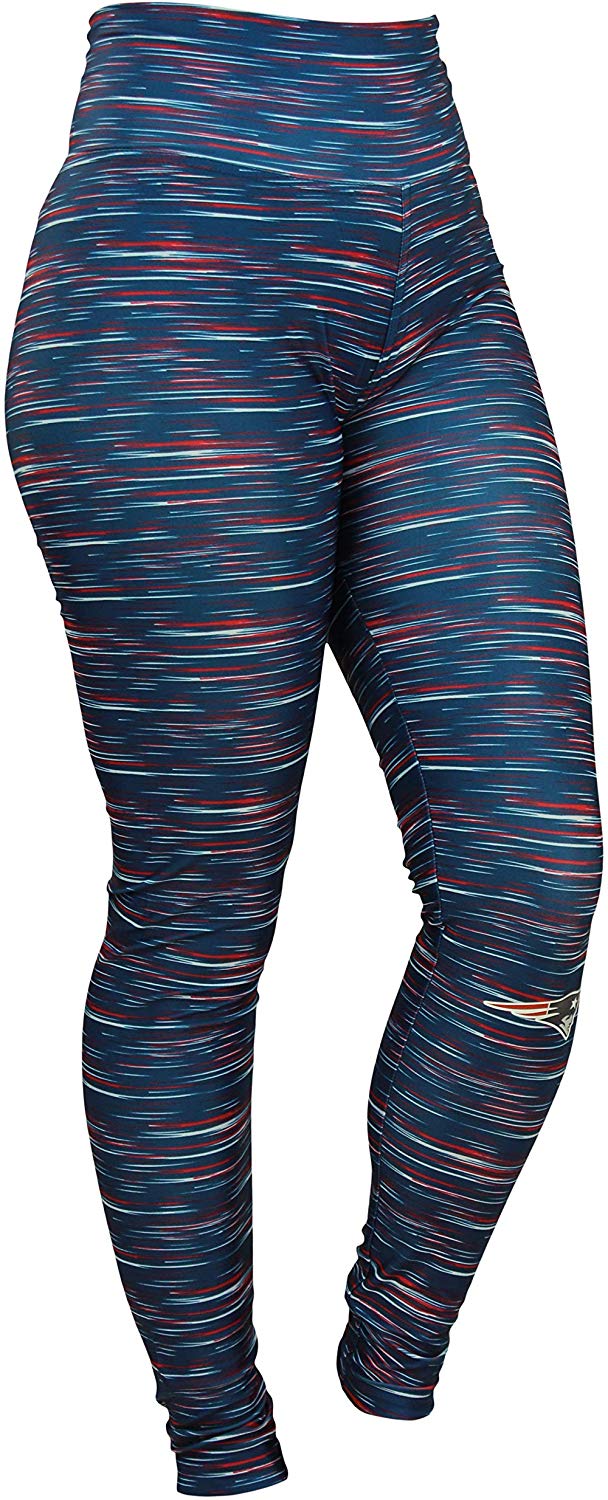 Zubaz NFL Football Women's New England Patriots Space Dye Legging