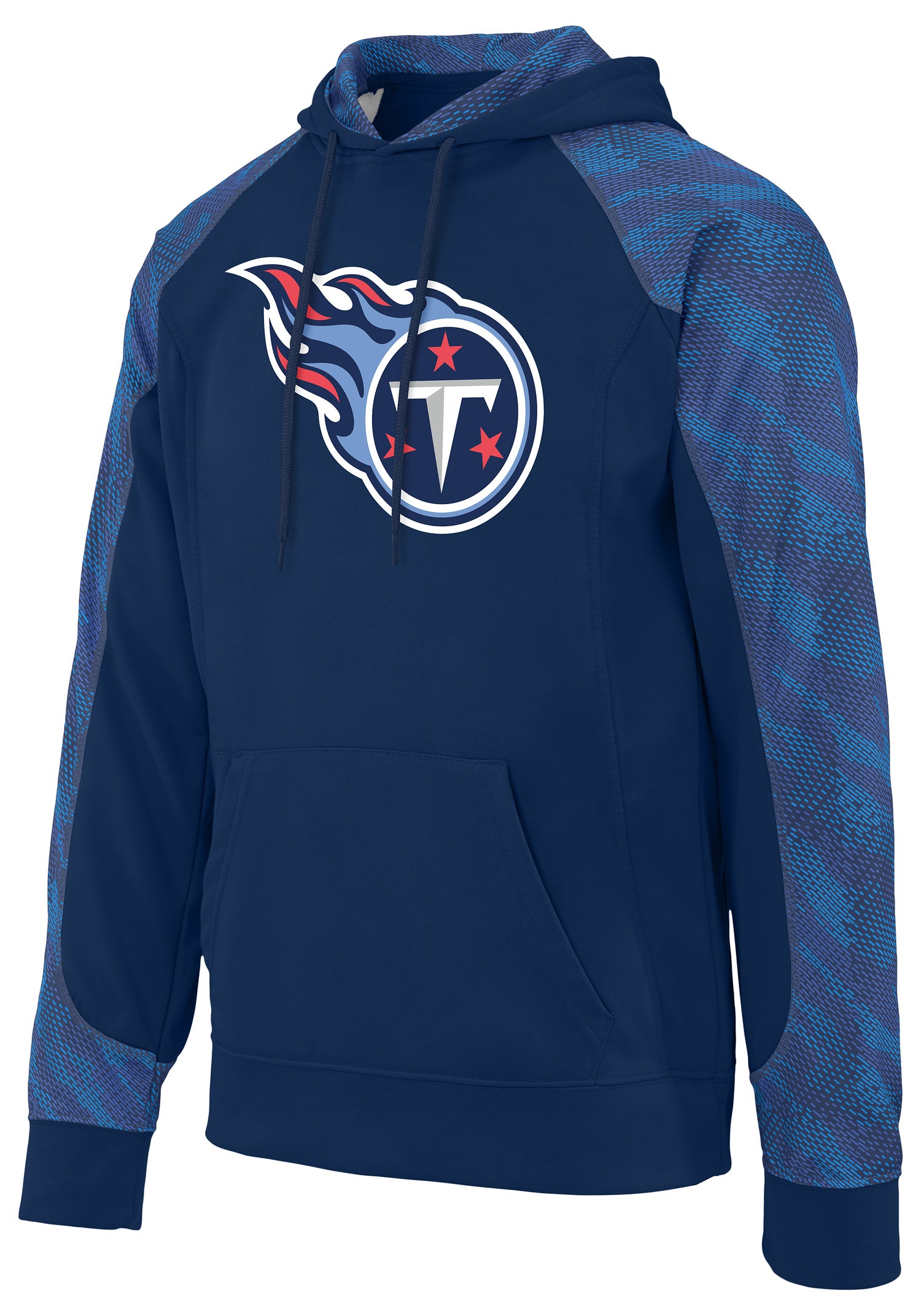 Zubaz NFL Men's Elevated Logo Viper Hoodie Tennessee Titans