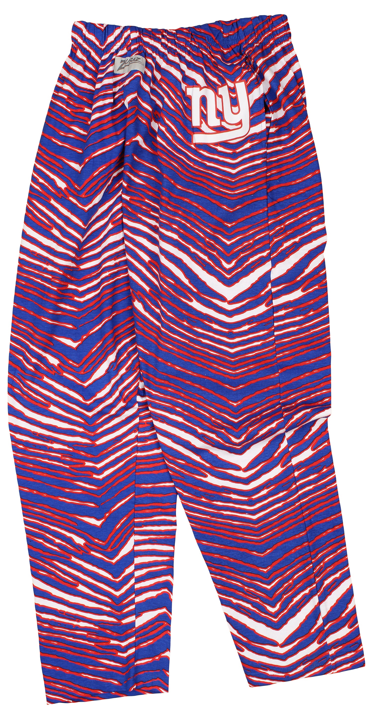 Zubaz New York Giants NFL Men's Zebra Left Hip Logo Lounge Pant