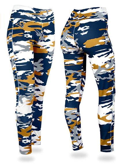 Zubaz NFL Women's Los Angeles Rams Zebra Print Legging Bottoms