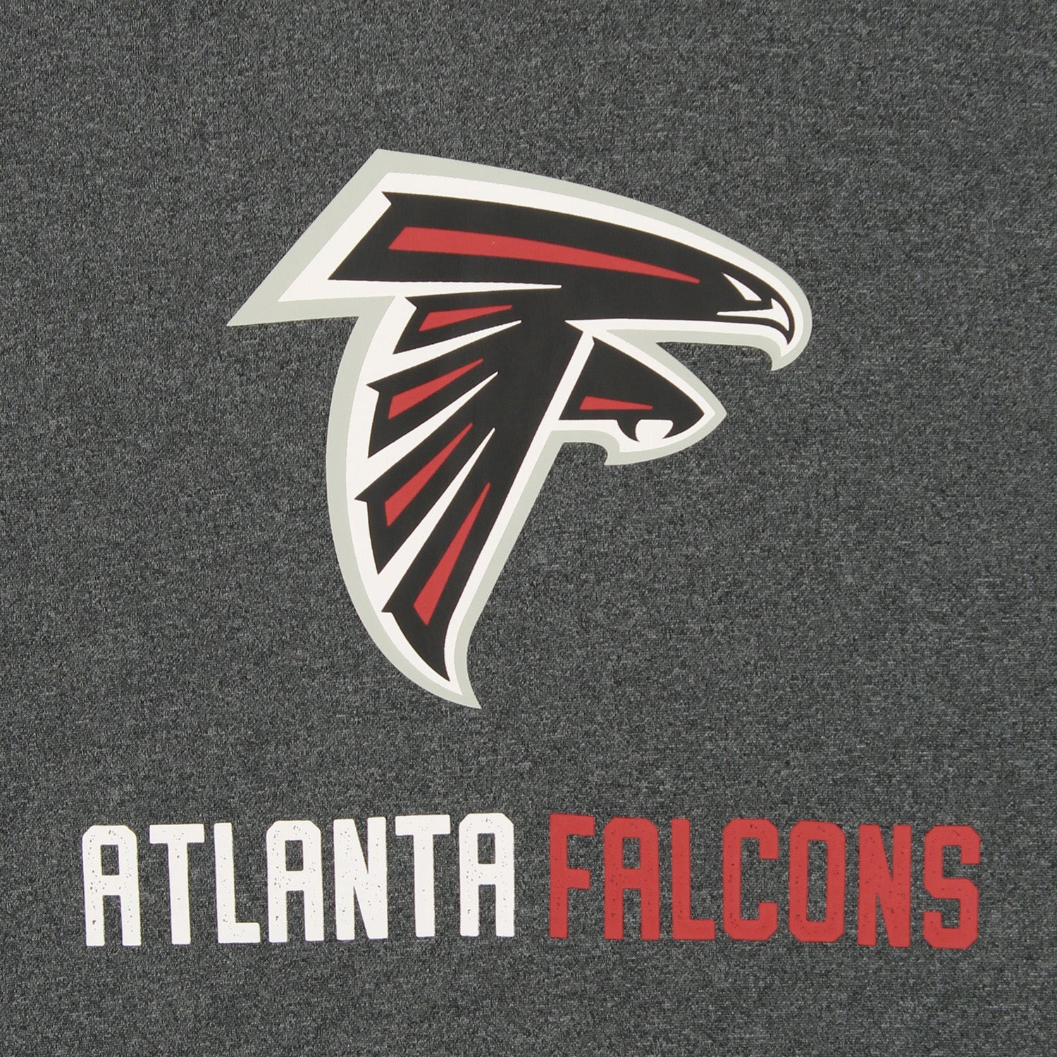 Zubaz NFL Atlanta Falcons Men's Heather Grey Performance Fleece Hoodie