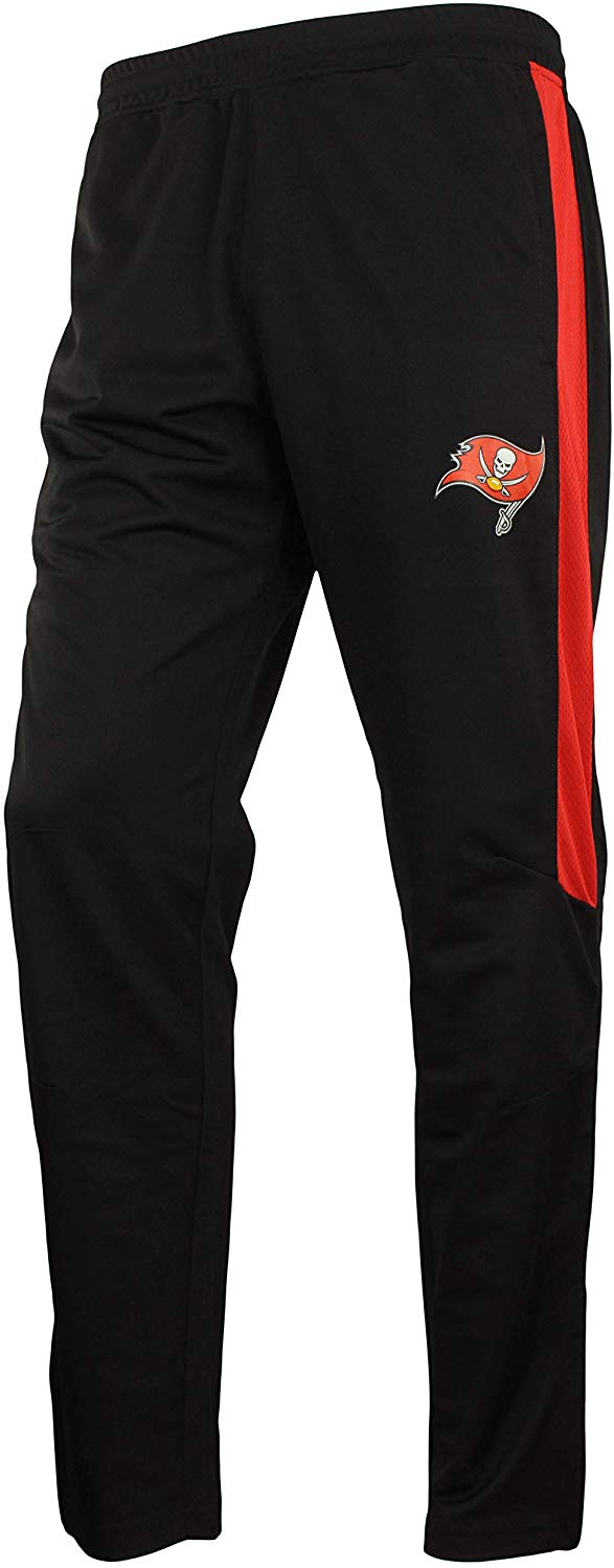 Zubaz NFL Football Men's Tampa Bay Buccaneers Athletic Track Pant