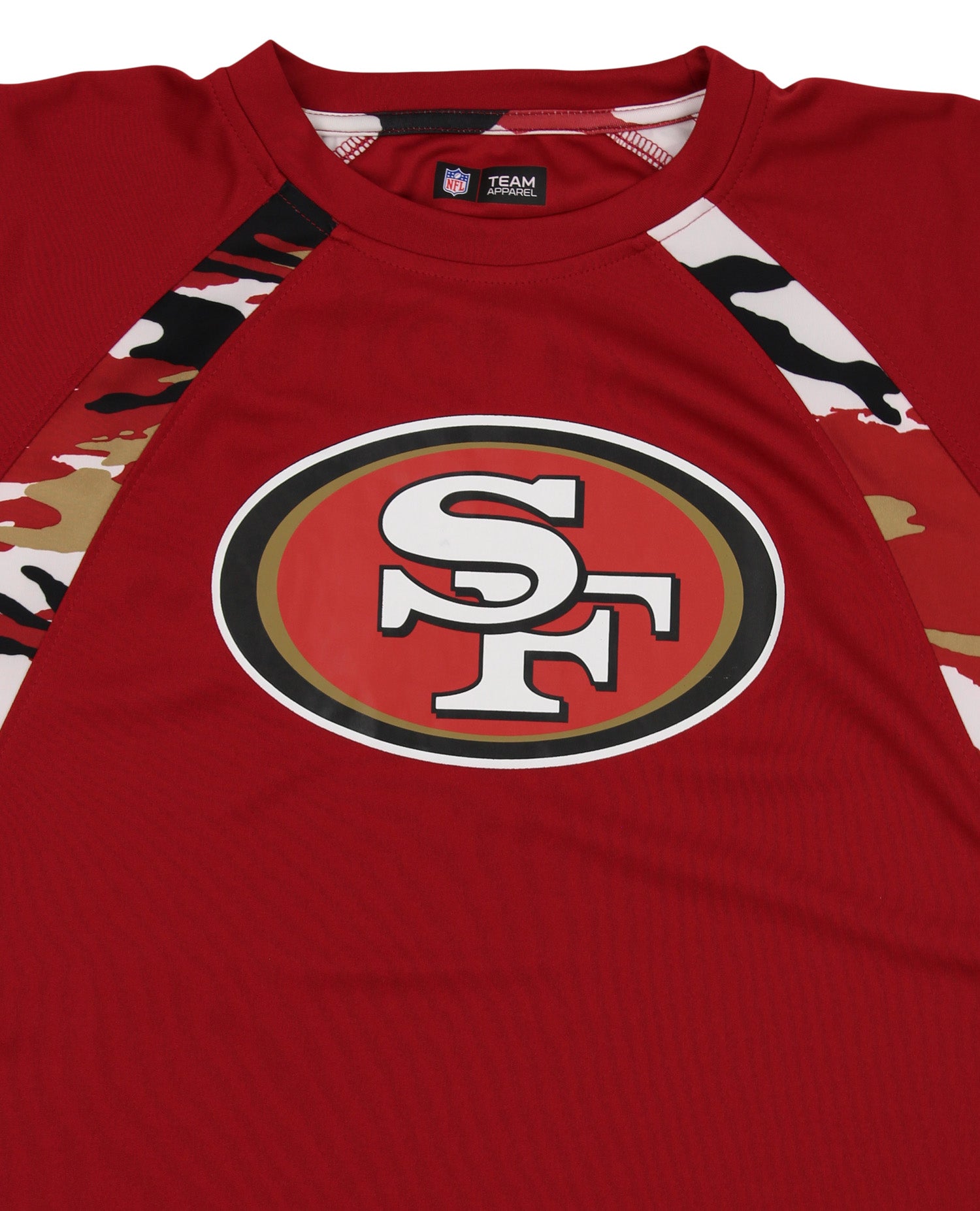 Zubaz NFL Men's San Francisco 49ers Camo Solid T-Shirt